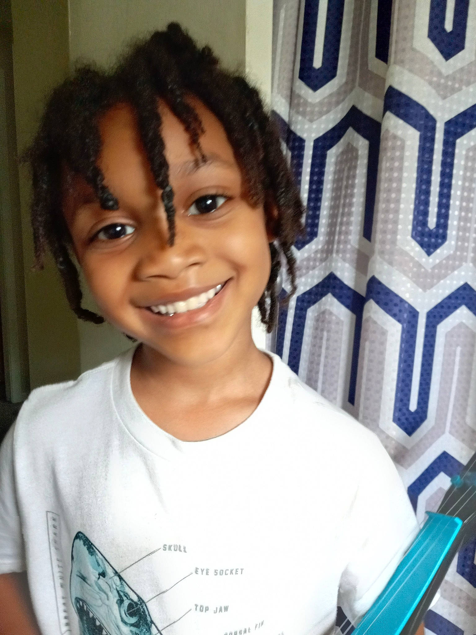 Zion joined the competition — help win amazing prizes! bangs, black_hair, cheek, child, chin, electric_blue, eye, eyebrow, eyelash, forehead, fun, happy, iris, joy, lip, long_hair, nose, person, skin, sleeve