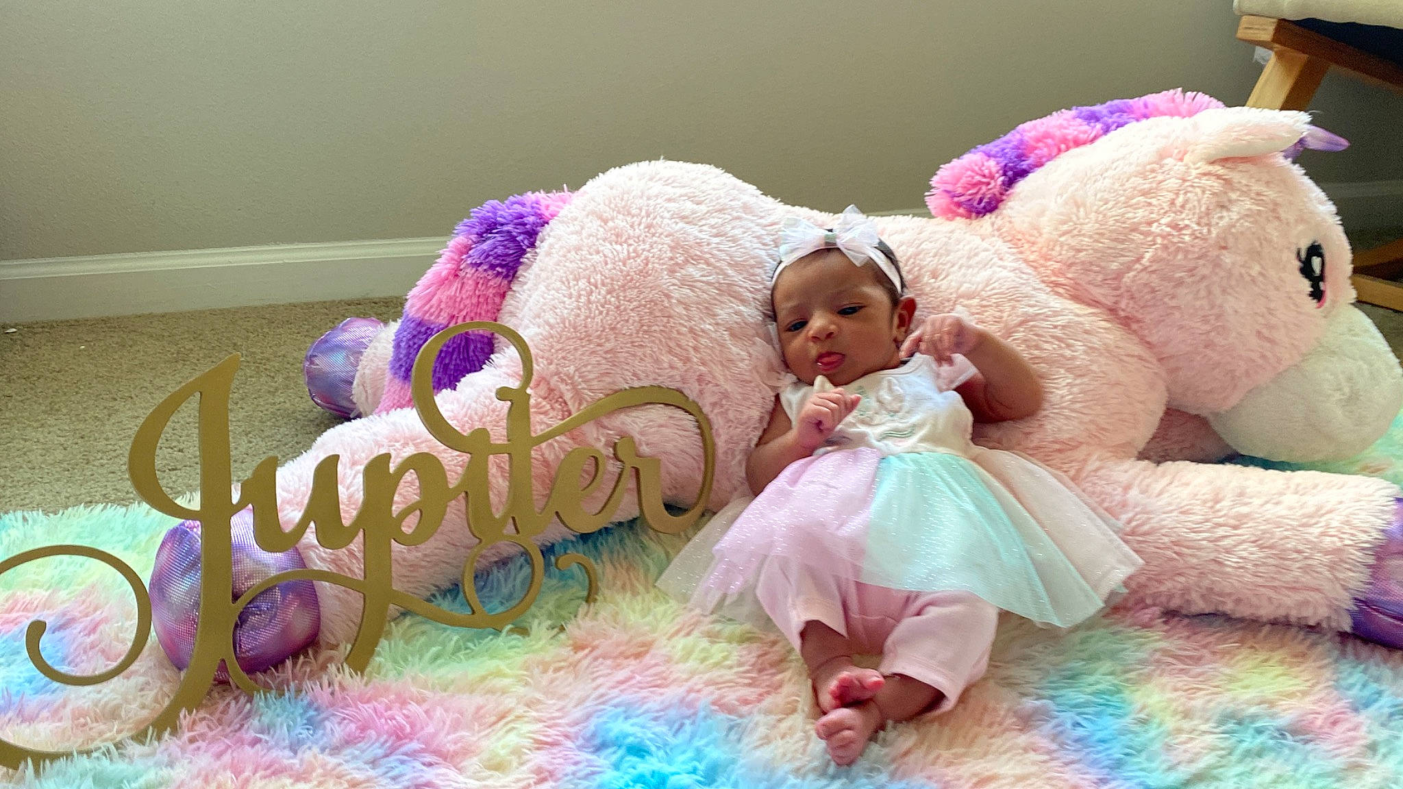 Jupiter joined the competition — help win amazing prizes! baby, baby_toddler_clothing, child, comfort, doll, fawn, headgear, linens, magenta, mammal, person, pink, product, purple, skin, stuffed_toy, teddy_bear, textile, toy, vertebrate
