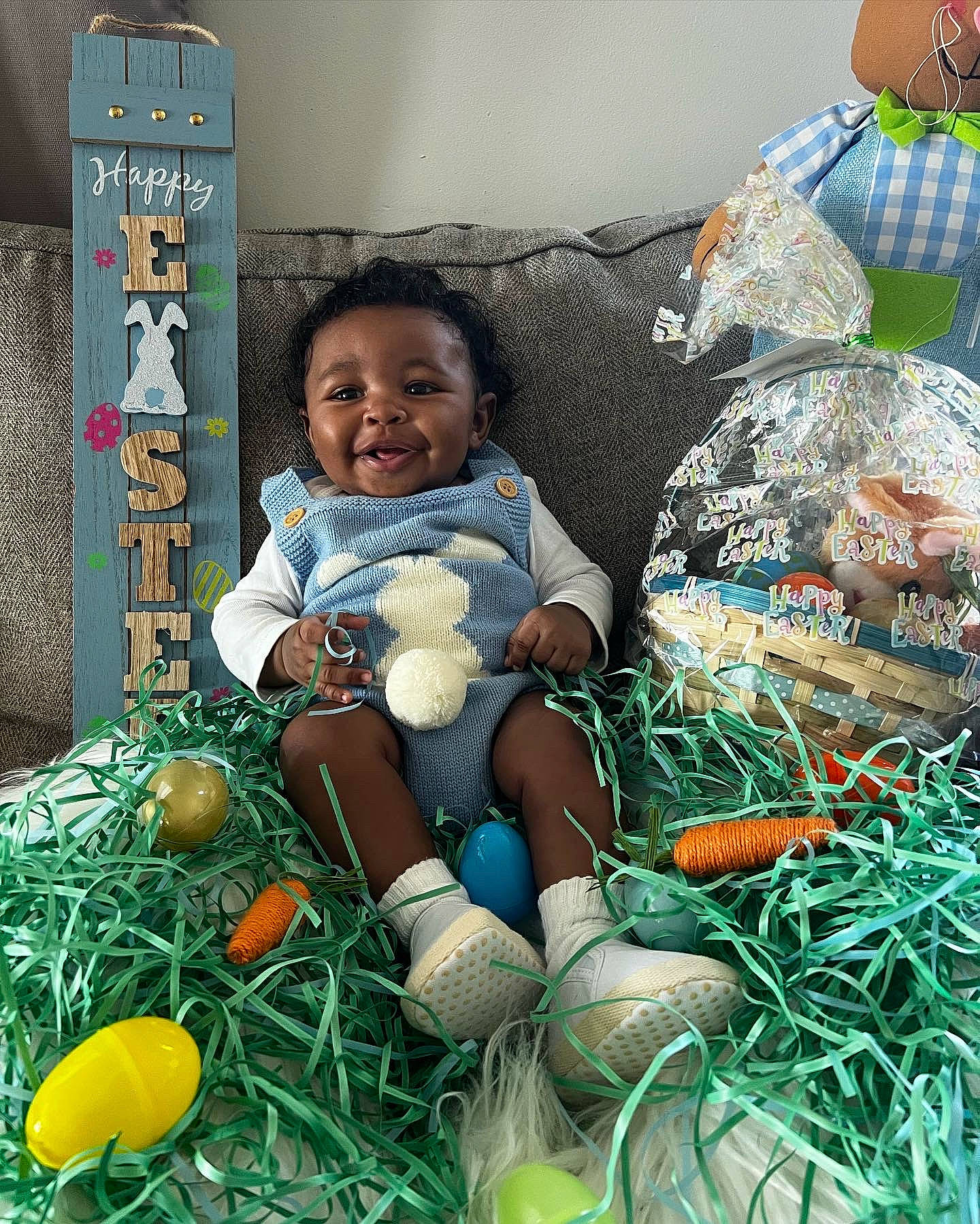 Lennox joined the competition — help win amazing prizes! baby, baby_products, child, comfort, couch, event, fun, grass, happy, joy, lap, people_in_nature, person, room, sitting, smile, snapshot, stuffed_toy, textile, thigh