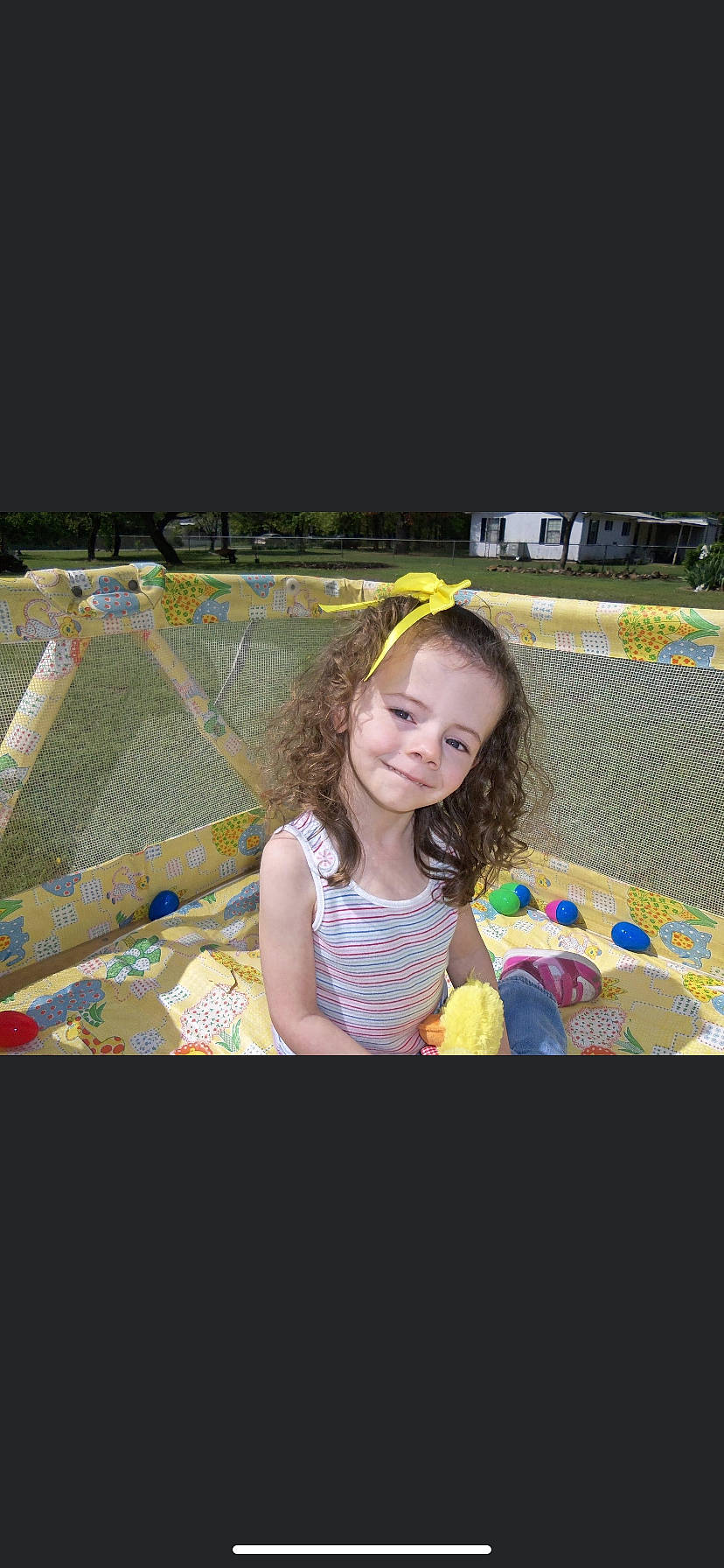 Emalee is registered to the contest to win money with this photo: child, event, flash_photography, fun, grass, happy, iris, joy, laugh, leisure, magenta, pattern, person, play, portrait_photography, recreation, sitting, smile, toddler, travel