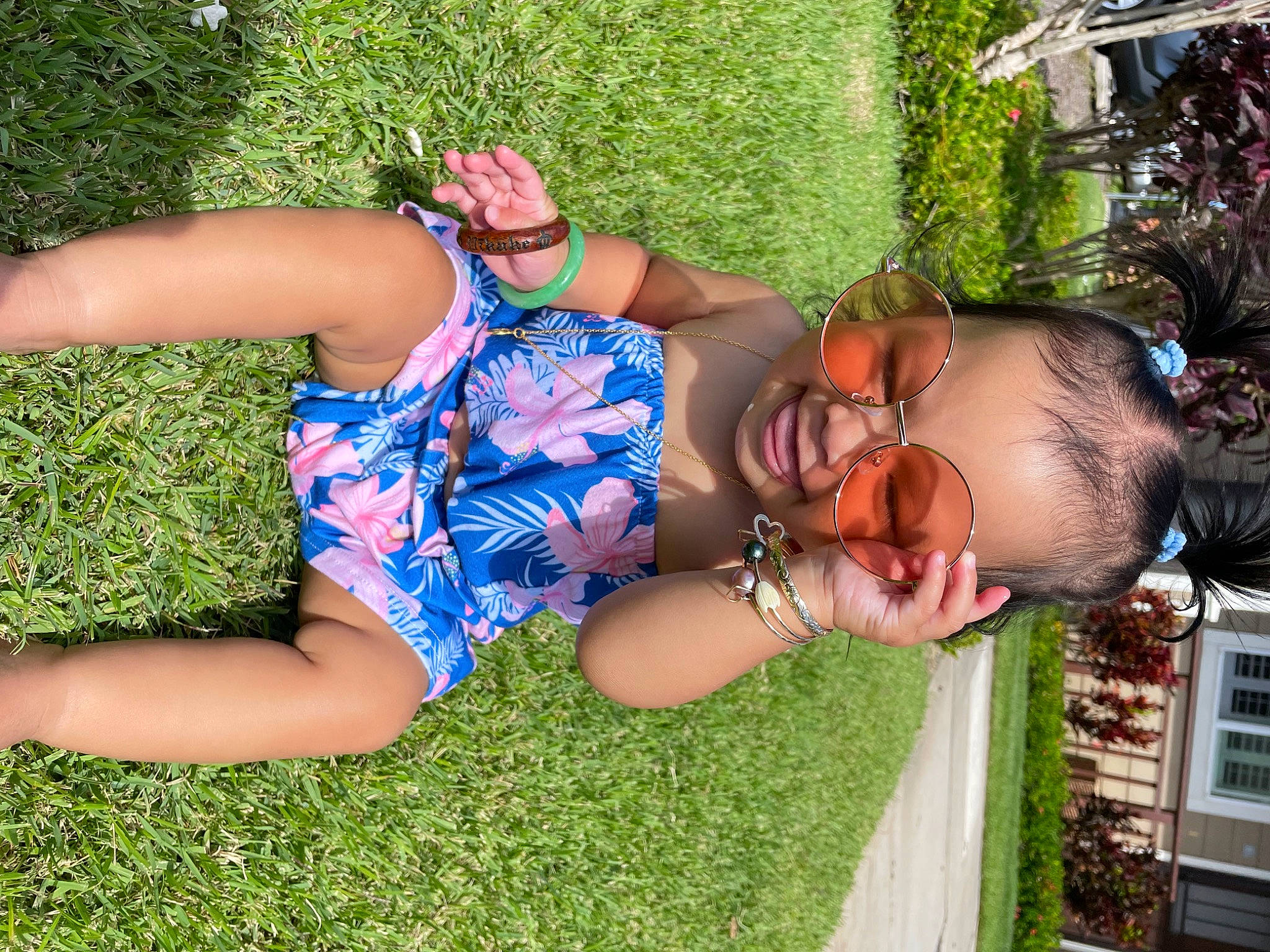 Hope joined the competition — help win amazing prizes! cool, eyewear, facial_expression, fun, grass, grass_family, green, hairstyle, happy, human_leg, lawn, leaf, leisure, muscle, people_in_nature, person, plant, sunglasses, thigh, tree