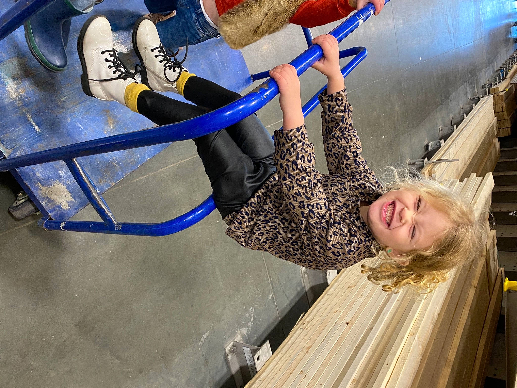 Landry joined the competition — help win amazing prizes! automotive_design, child, denim, electric_blue, fashion_accessory, fun, happy, human_leg, knee, leisure, luggage_and_bags, person, personal_protective_equipment, recreation, sandal, sitting, smile, sportswear, street_fashion, thigh