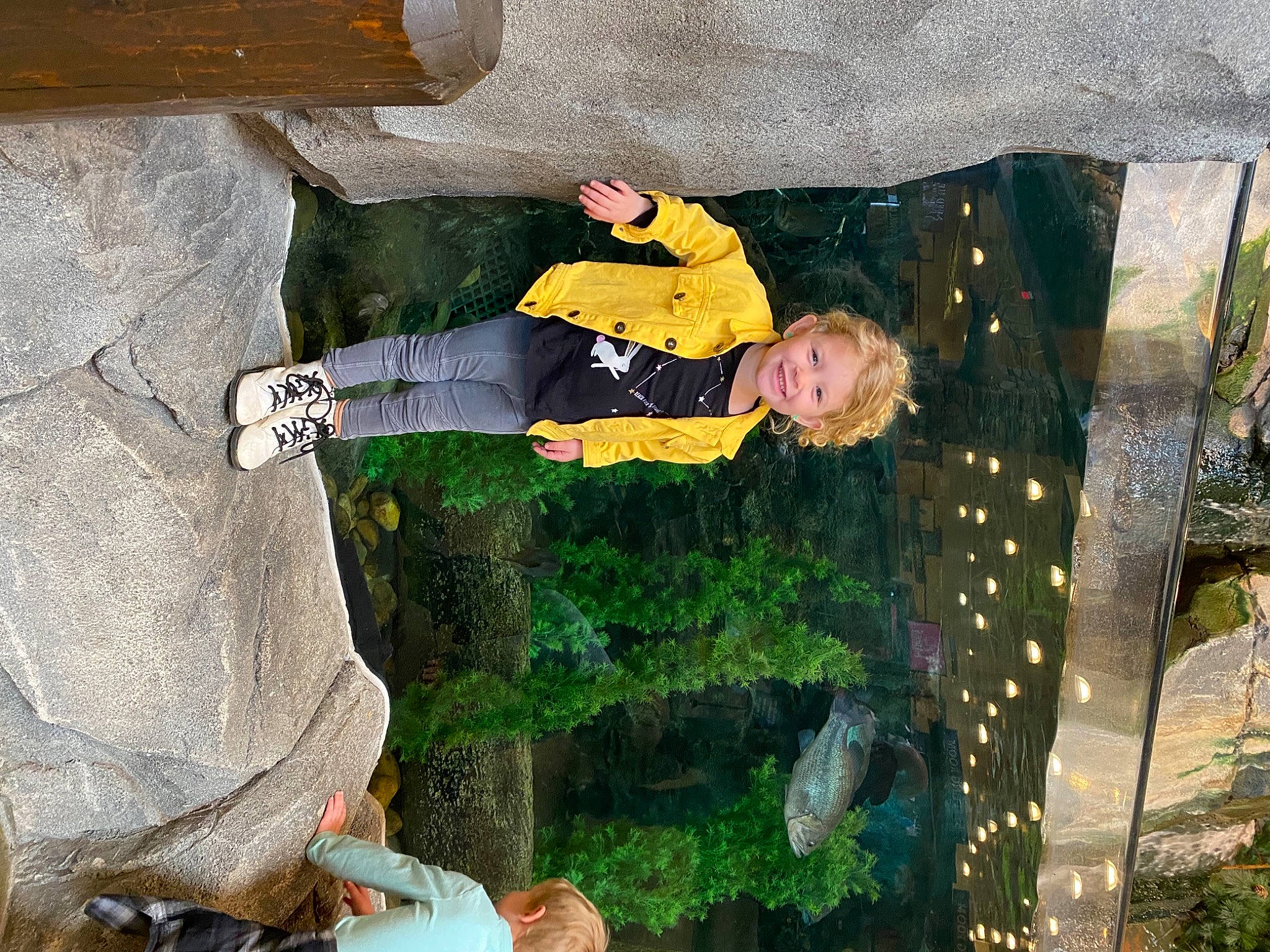 Landry joined the competition — help win amazing prizes! adventure, concrete, fun, grass, joy, leisure, person, plant, recreation, rock, smile, tree, world