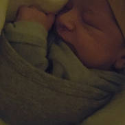 Mehdi participe au concours pour gagner de l'argent avec cette photo : baby, sleeping, blanket, hat, infant, cozy, wrapped, fist, peaceful, soft, warm, indoors, child, portrait, cute, resting, face, clothing, newborn, toddler