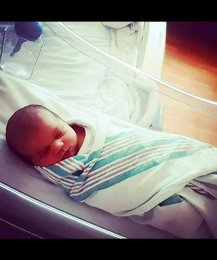 Jade joined the competition — help win amazing prizes! baby, baby_sleeping, bedding, bedtime, chest, child, cloud, comfort, eyebrow, hand, happy, hospital_bed, linens, morning, mouth, person, room, sky, textile, tints_and_shades