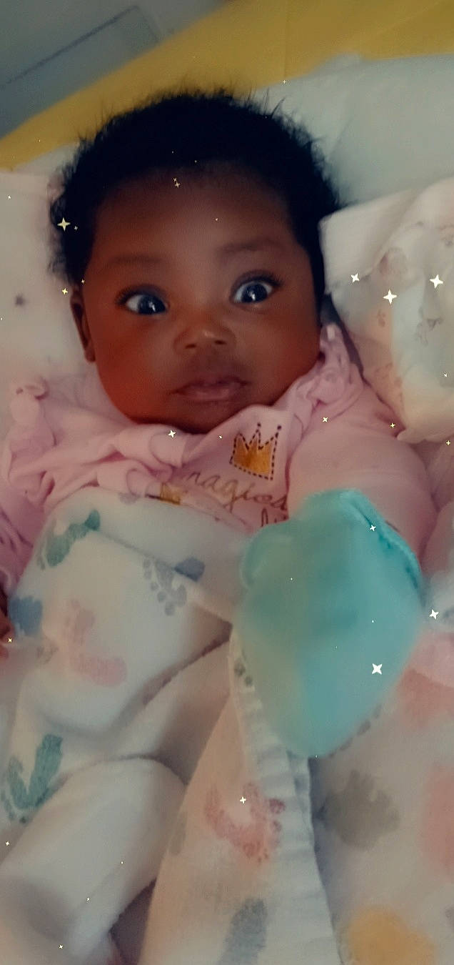 Laylay joined the competition — help win amazing prizes! baby, baby_toddler_clothing, cheek, child, event, eyelash, fun, hair, happy, human_body, icing, iris, lip, nail, peach, person, pink, skin, sweetness, textile