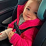 Sawyer joined the competition — help win amazing prizes! toddler, child, car_seat, britax, pink_jacket, smile, pony_tail, car_interior, seat_belt, window, clothing, cute, baby, child_seat, safety, happy, portrait, indoors, seat_cup_holder, warm_clothing