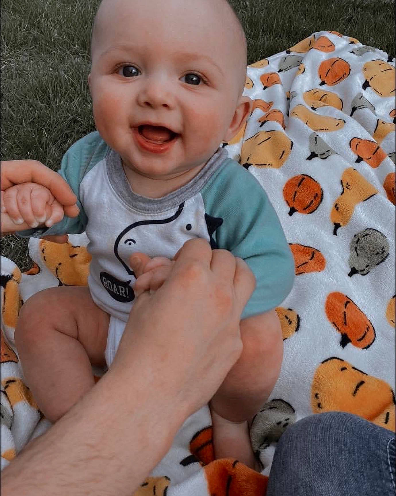 Winston joined the competition — help win amazing prizes! baby, baby_toddler_clothing, cheek, eye, face, facial_expression, finger, gesture, hand, happy, head, leg, mouth, person, photograph, product, skin, smile, toddler, vertebrate