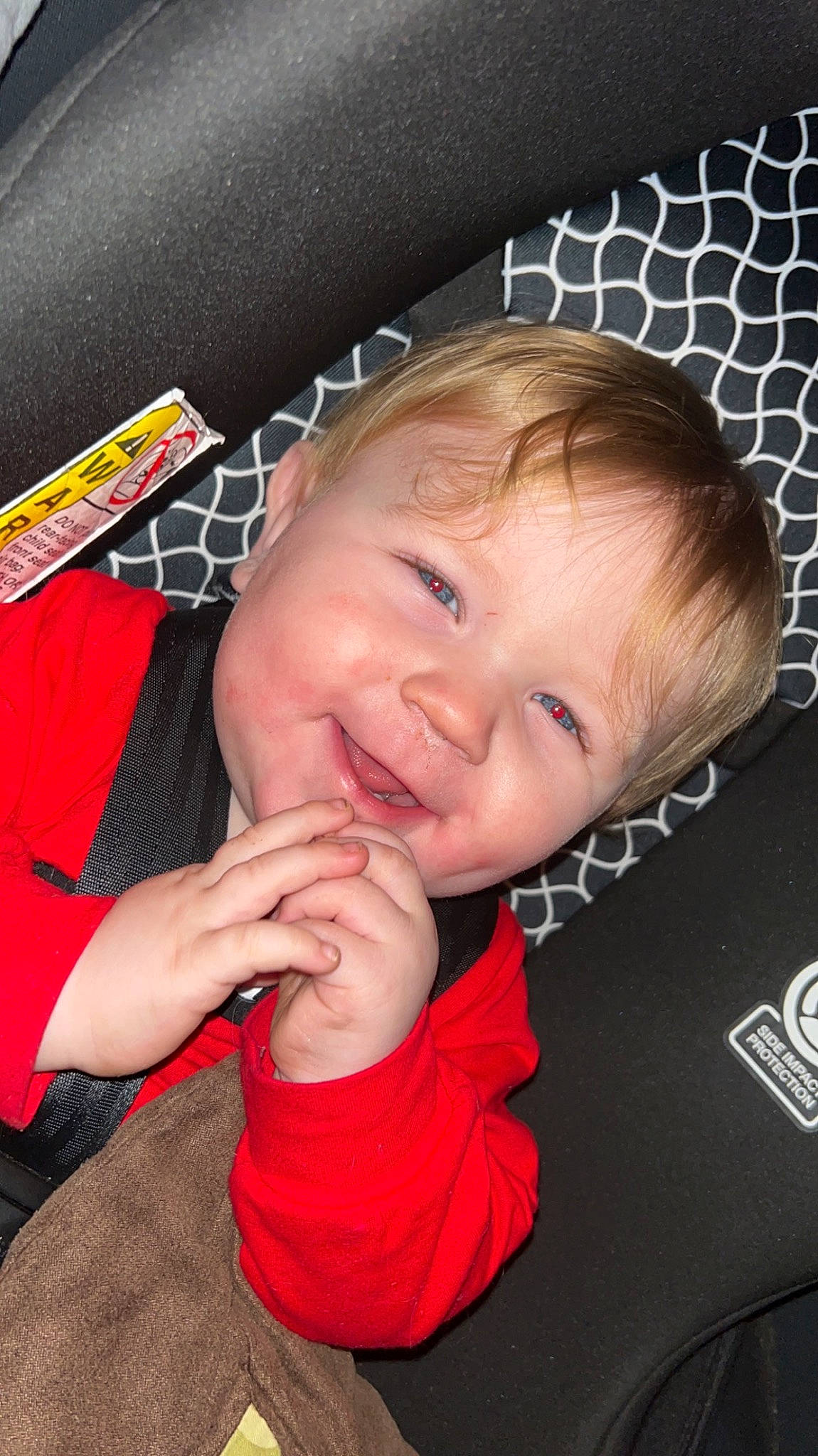 Kayson is registered to the contest to win money with this photo: baby, baby_toddler_clothing, cheek, cool, eye, eyebrow, gesture, hair, hairstyle, happy, head, human_body, iris, lip, mouth, nose, person, sleeve, smile, thumb