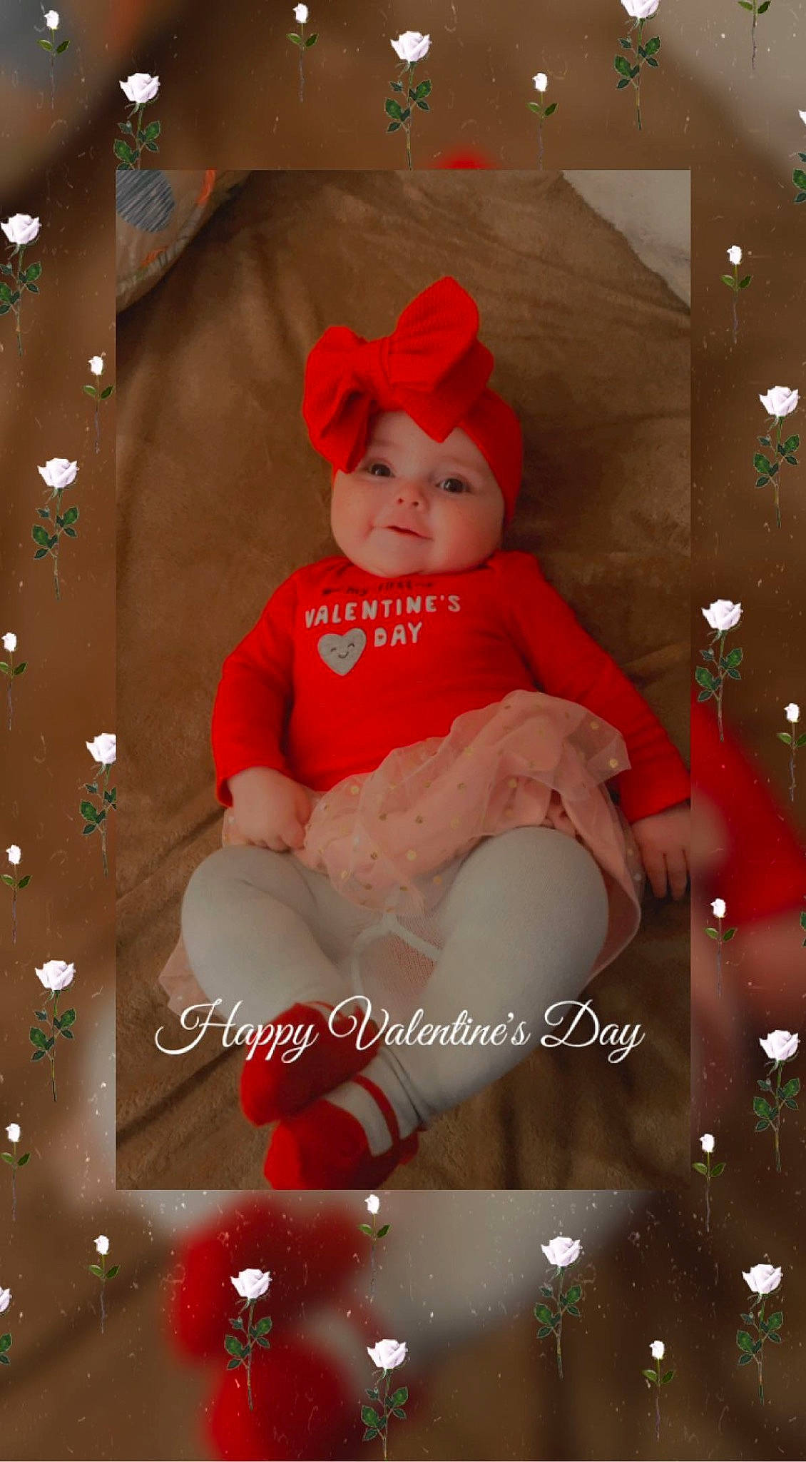 Emberlee joined the competition — help win amazing prizes! baby, baby_toddler_clothing, cap, carmine, child, christmas, christmas_decoration, christmas_eve, event, fictional_character, fun, happy, hat, headwear, holiday, lap, person, photo_caption, room, sitting