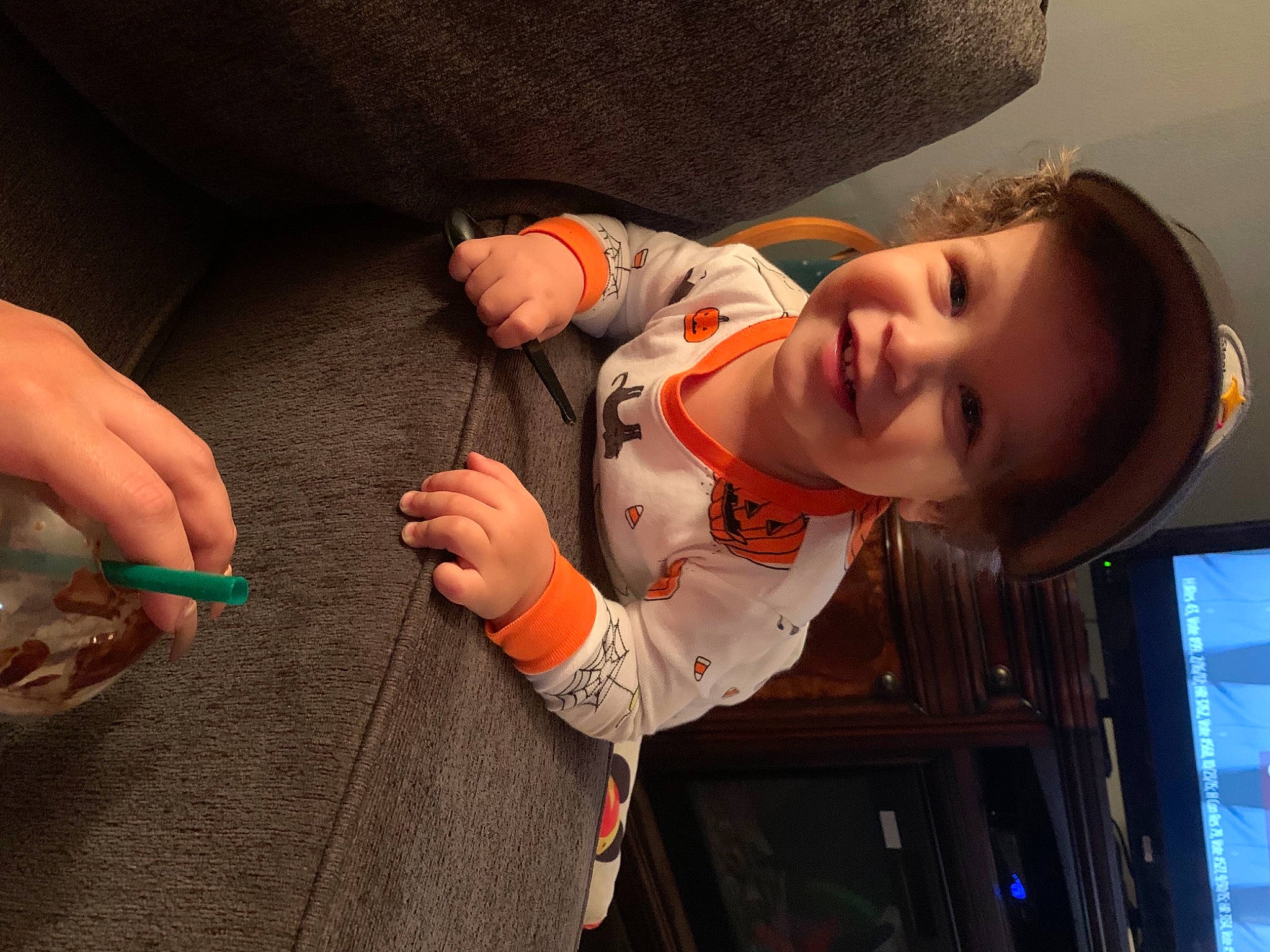 Dion joined the competition — help win amazing prizes! arm, baby, child, ear, finger, fun, gesture, hand, human, joy, leg, mouth, nail, person, thumb, toddler