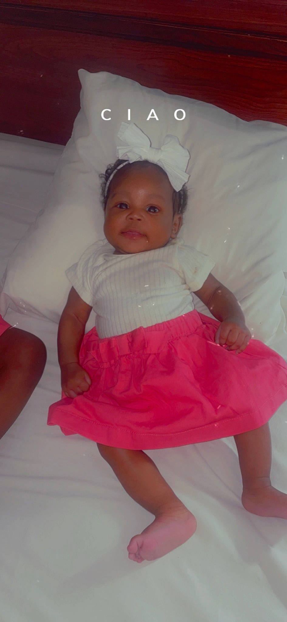 Kimberly Huggins is registered to the contest to win money with this photo: baby, baby_toddler_clothing, beauty, child, comfort, day_dress, dress, finger, fun, happy, human_leg, iris, person, pink, skin, sleeve, smile, textile, thigh, thumb