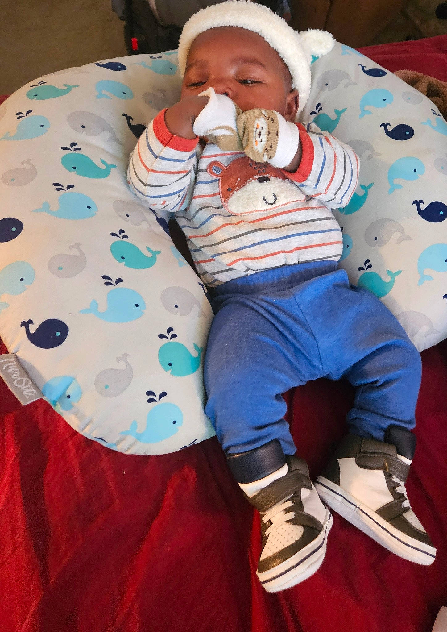 Lee joined the competition — help win amazing prizes! baby, baby_products, baby_toddler_clothing, child, comfort, cool, electric_blue, face, goggles, head, human_body, human_leg, knee, people, person, sitting, sleeve, sock, t_shirt, thigh