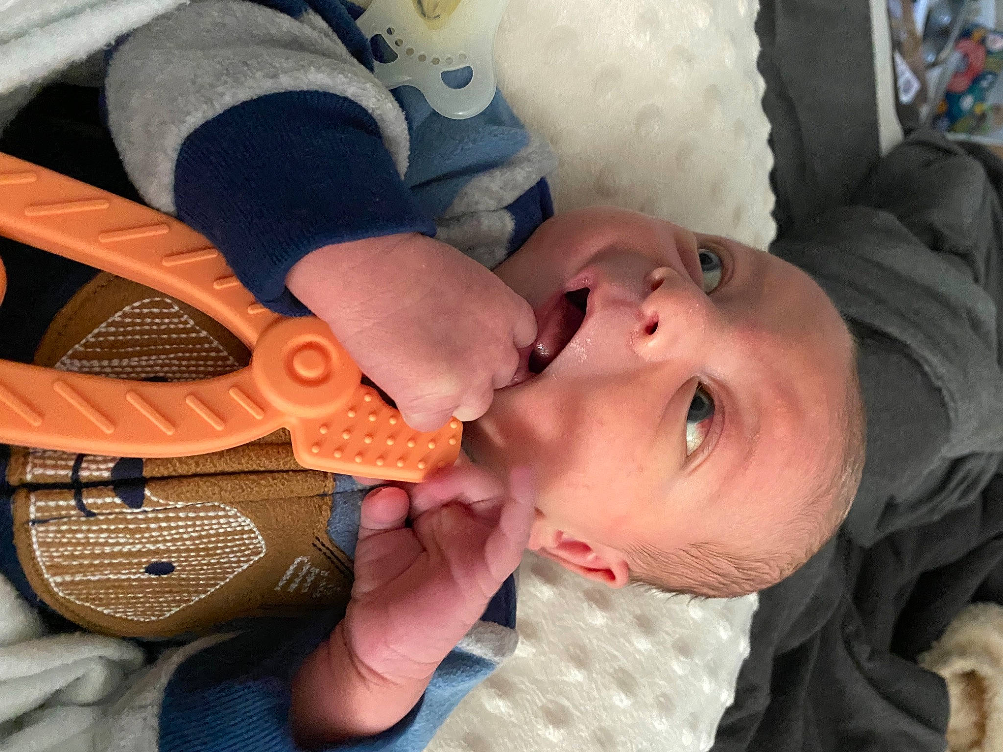 Colten joined the competition — help win amazing prizes! baby, baby_carriage, baby_products, baby_safety, baby_sleeping, baby_toddler_clothing, car_seat, cheek, child, comfort, eyelash, fashion_accessory, fun, happy, mouth, nail, nose, person, personal_protective_equipment, skin