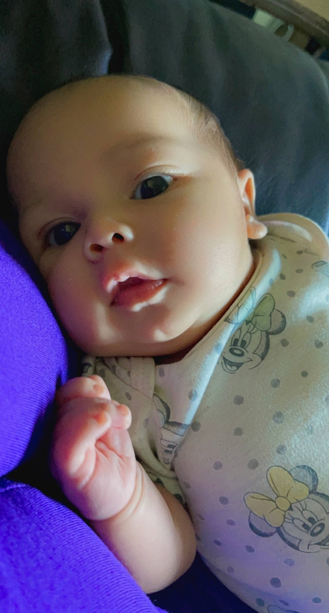 Camila is registered to the contest to win money with this photo: baby, baby_toddler_clothing, cheek, child, collar, eye, eyebrow, eyelash, finger, gesture, hand, iris, lip, mouth, nose, person, product, skin, sleeve, thumb