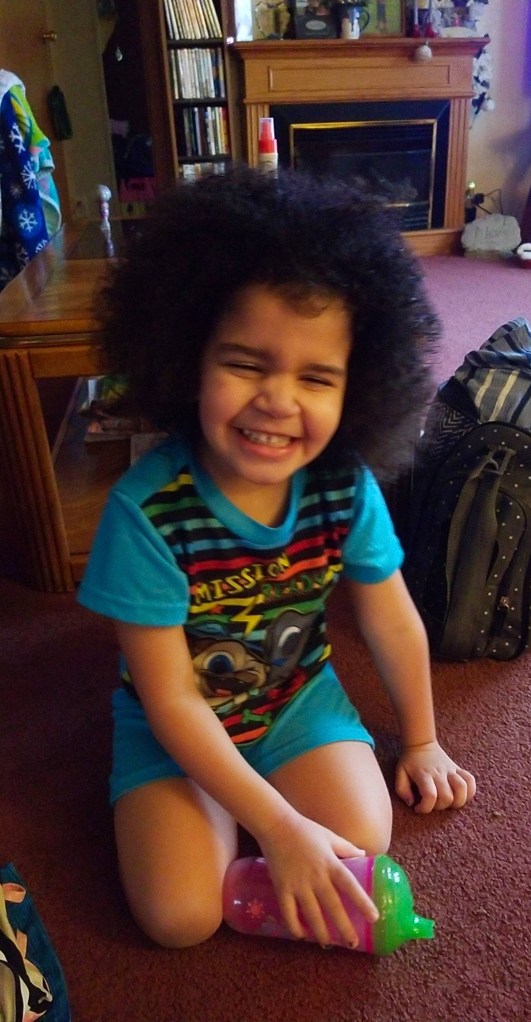 Kymber joined the competition — help win amazing prizes! arm, black_hair, cheek, child, face, finger, fun, human_leg, joy, leg, person, play, sitting, skin, smile, thigh, toddler