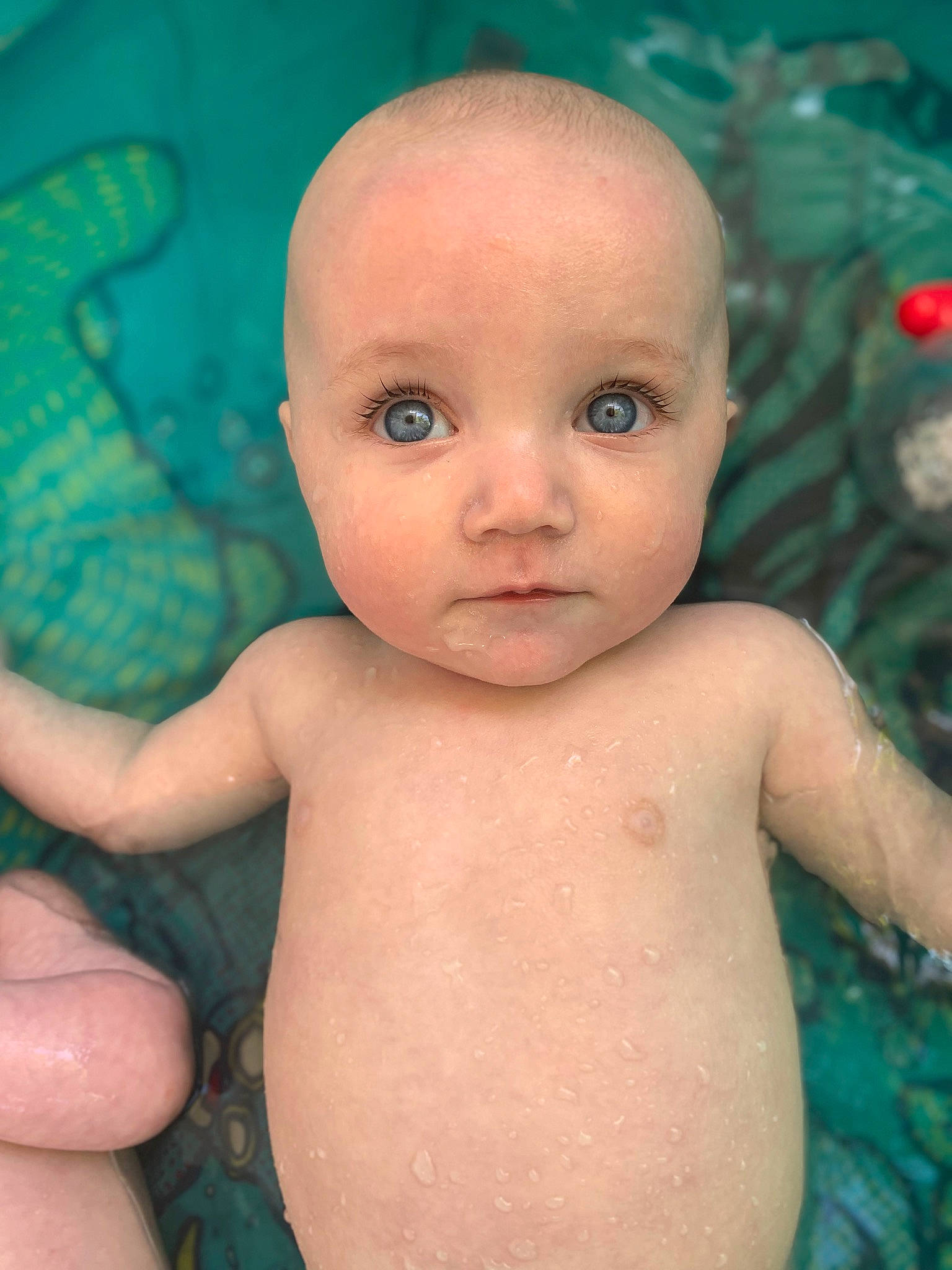 Lily Et Rose participe au concours pour gagner de l'argent avec cette photo : arm, azure, baby, baby_bathing, cheek, chin, eye, eyebrow, facial_expression, hairstyle, hand, head, human_body, lip, mouth, muscle, nose, organ, person, skin