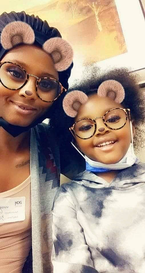 Ty'Miah joined the competition — help win amazing prizes! black_hair, cool, eyebrow, eyewear, face, fun, fur_clothing, gesture, glasses, happy, headgear, human, joy, mammal, outerwear, person, selfie, smile, street_fashion, textile