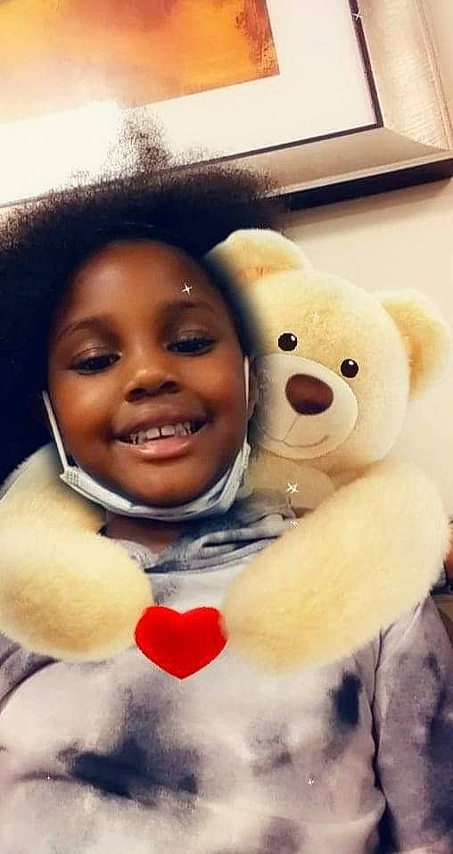 Ty'Miah joined the competition — help win amazing prizes! child, event, fun, fur, gesture, happy, hug, human_body, jewellery, joy, lip, mouth, nose, person, selfie, skin, smile, snout, stuffed_toy, teddy_bear
