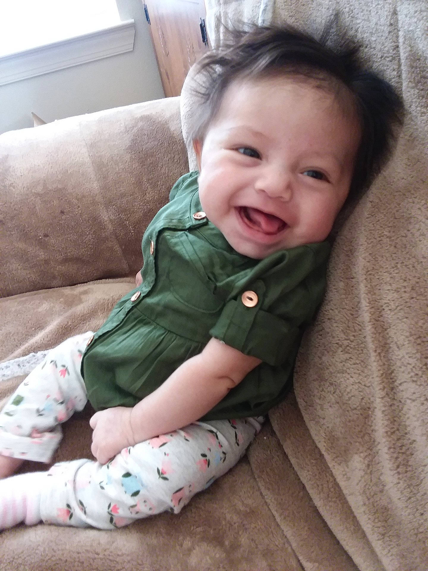 Annalicia joined the competition — help win amazing prizes! cheek, child, day, eye, girl, infant, iris, joy, nose, person, product, sitting, skin, smile, textile, toddler