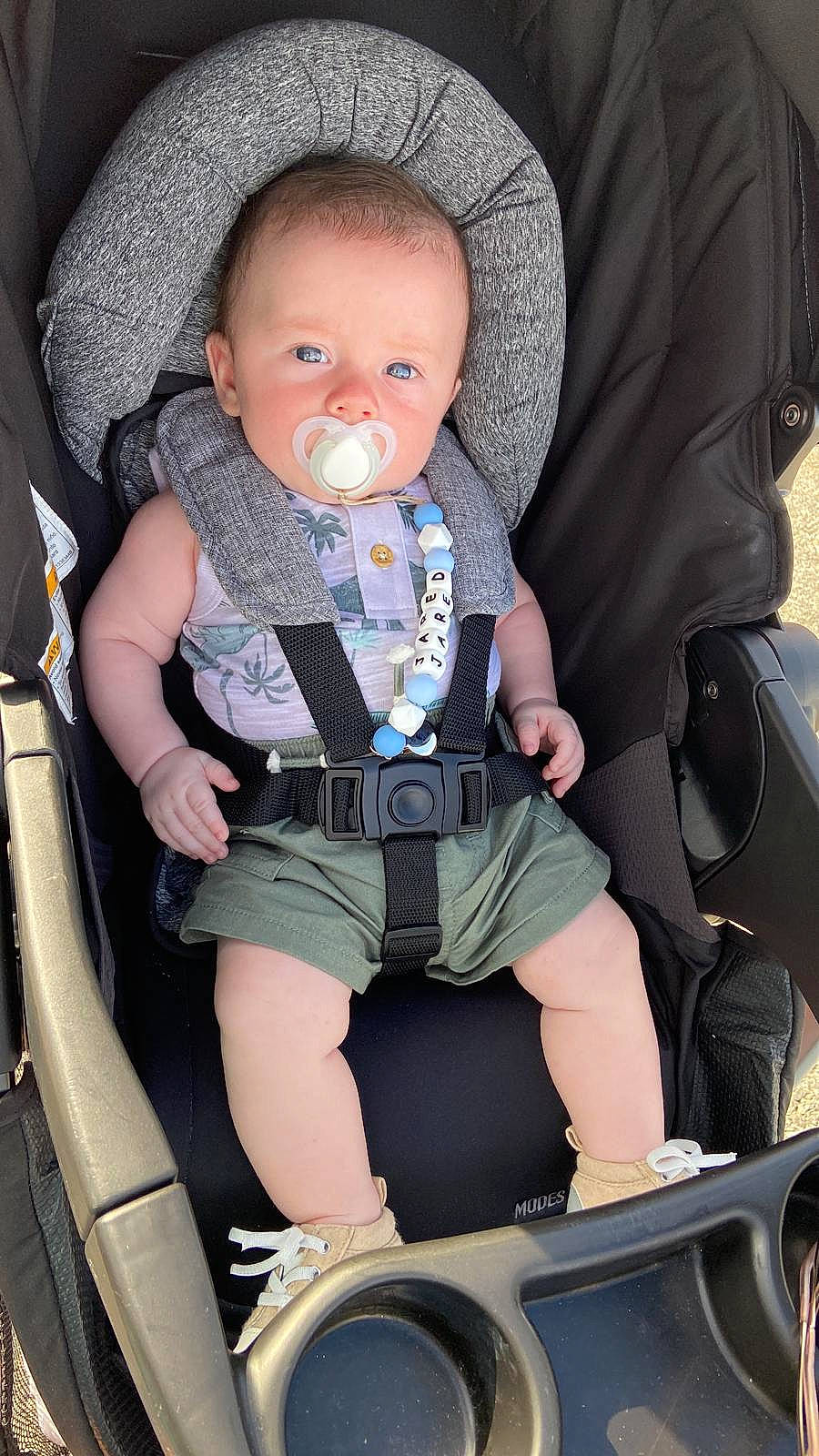 Jared joined the competition — help win amazing prizes! auto_part, automotive_design, baby, baby_carriage, baby_products, baby_safety, baby_toddler_clothing, car_seat, child, comfort, human_leg, knee, lap, leg, motor_vehicle, person, seat_belt, service, sitting, thigh