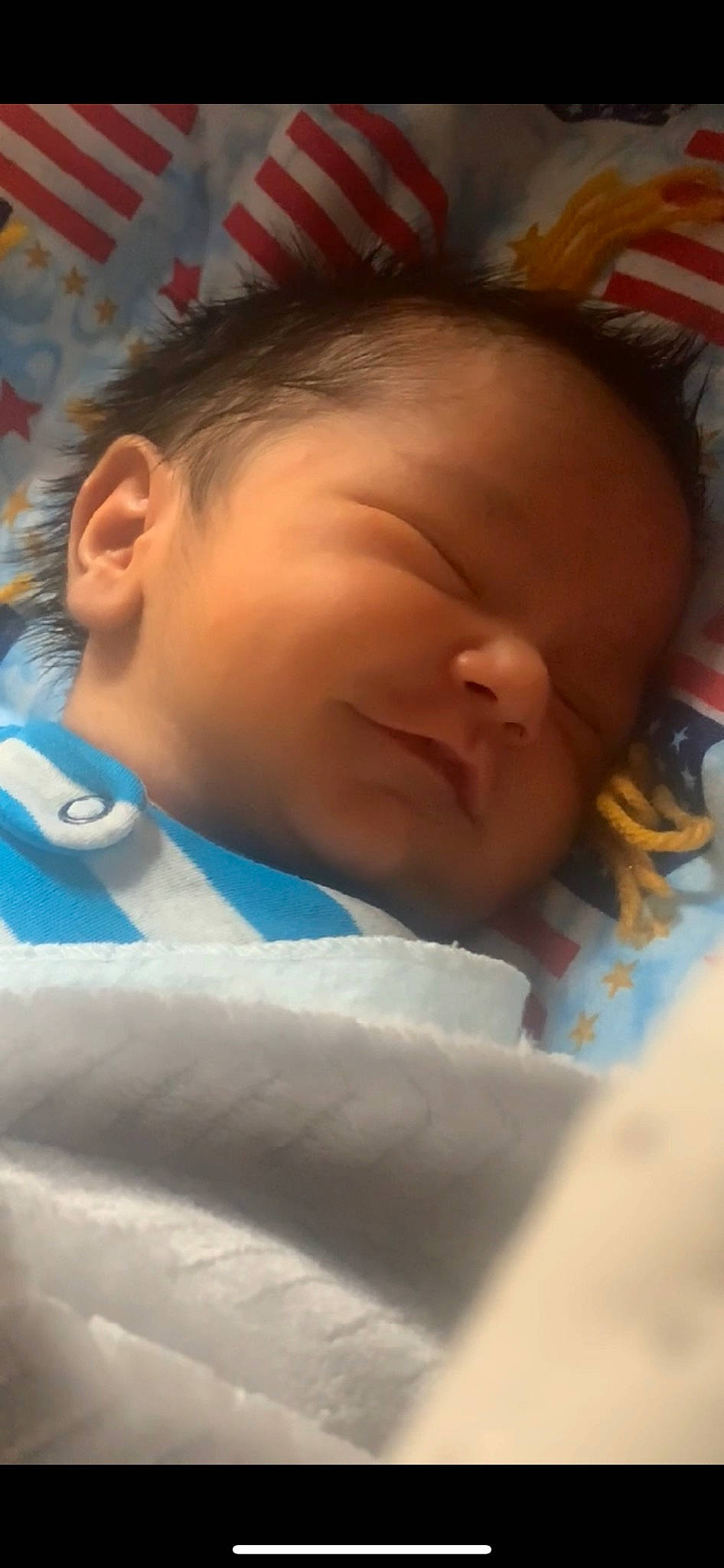 Zyra is registered to the contest to win money with this photo: baby, baby_toddler_clothing, bedtime, cheek, child, chin, comfort, eye, eyebrow, eyelash, forehead, happy, head, iris, linens, mouth, nap, nose, person, skin