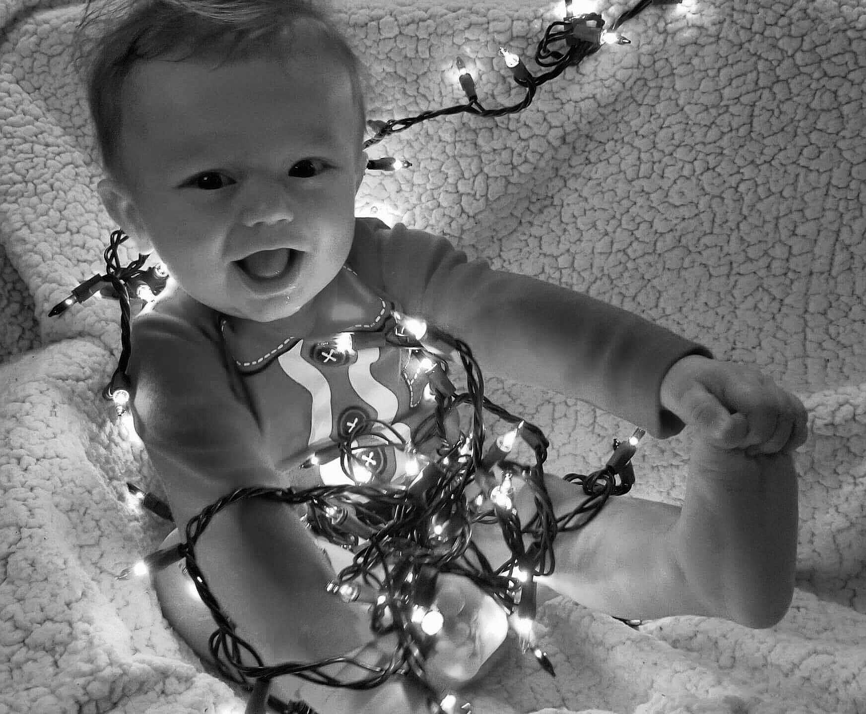 Bryton joined the competition — help win amazing prizes! baby, black_and_white, child, happy, monochrome, person, photography, play, smile, toddler