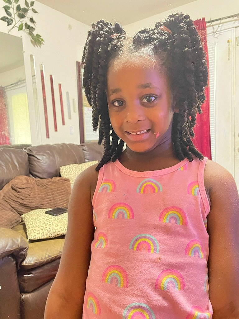 K'Niyah is registered to the contest to win money with this photo: afro, baby_toddler_clothing, beauty, black_hair, cheek, child, chin, cornrows, eye, eyebrow, fashion, fashion_design, fun, happy, head, joy, long_hair, magenta, person, pink