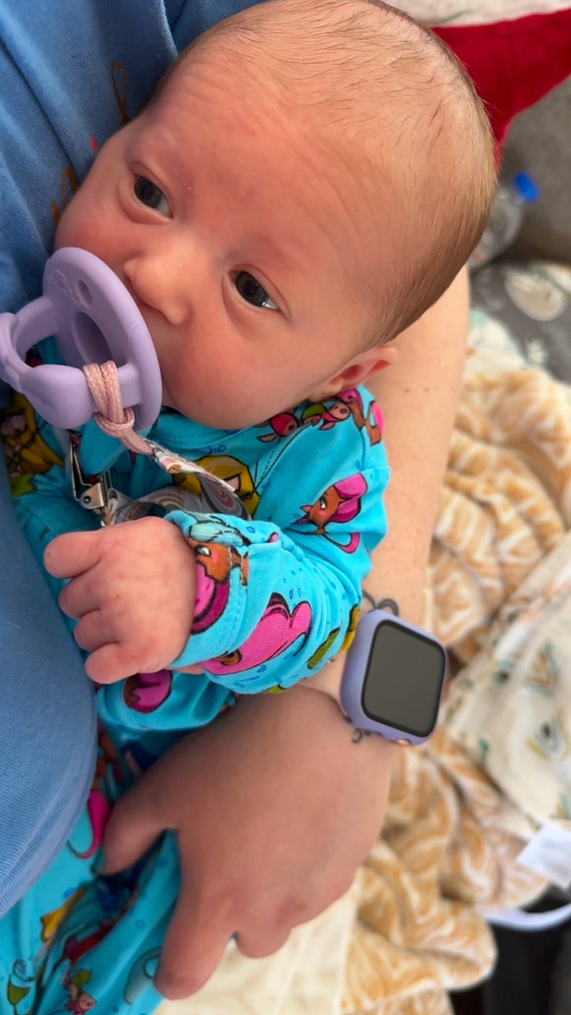 Saylor is registered to the contest to win money with this photo: arm, baby, baby_toddler_clothing, cheek, child, eye, eyelash, finger, hairstyle, hand, happy, iris, lip, mouth, nail, nose, person, photograph, pink, skin
