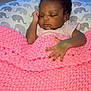 Knowledge joined the competition — help win amazing prizes! baby, sleeping, blanket, pink, knitted, hand, face, pillow, elephant_pattern, infant, cute, resting, cozy, indoors, child, peaceful, soft, portrait, toddler, bed