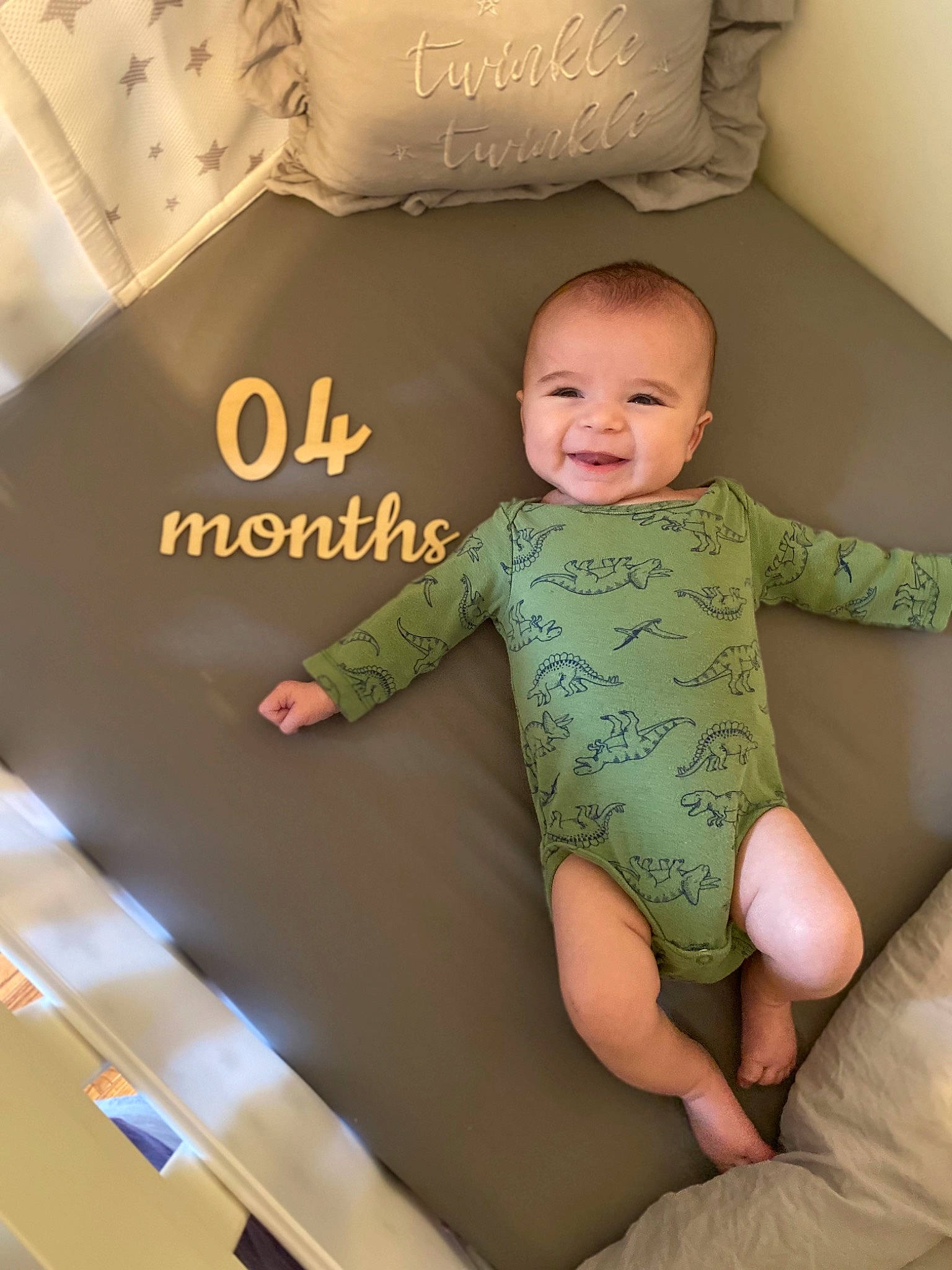 Greyson joined the competition — help win amazing prizes! baby, baby_toddler_clothing, child, comfort, eye, face, finger, flooring, head, human_body, joy, knee, lap, leg, person, product, skin, sleeve, smile, thigh