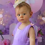 Oxane a rejoint le concours — aidez-le/la à gagner de superbes lots ! background, celebration, child, costume, crown, cute, dress, flower, girl, indoor, innocent, lavender, looking, pink, portrait, princess, purple, soft_light, sparkle, toddler