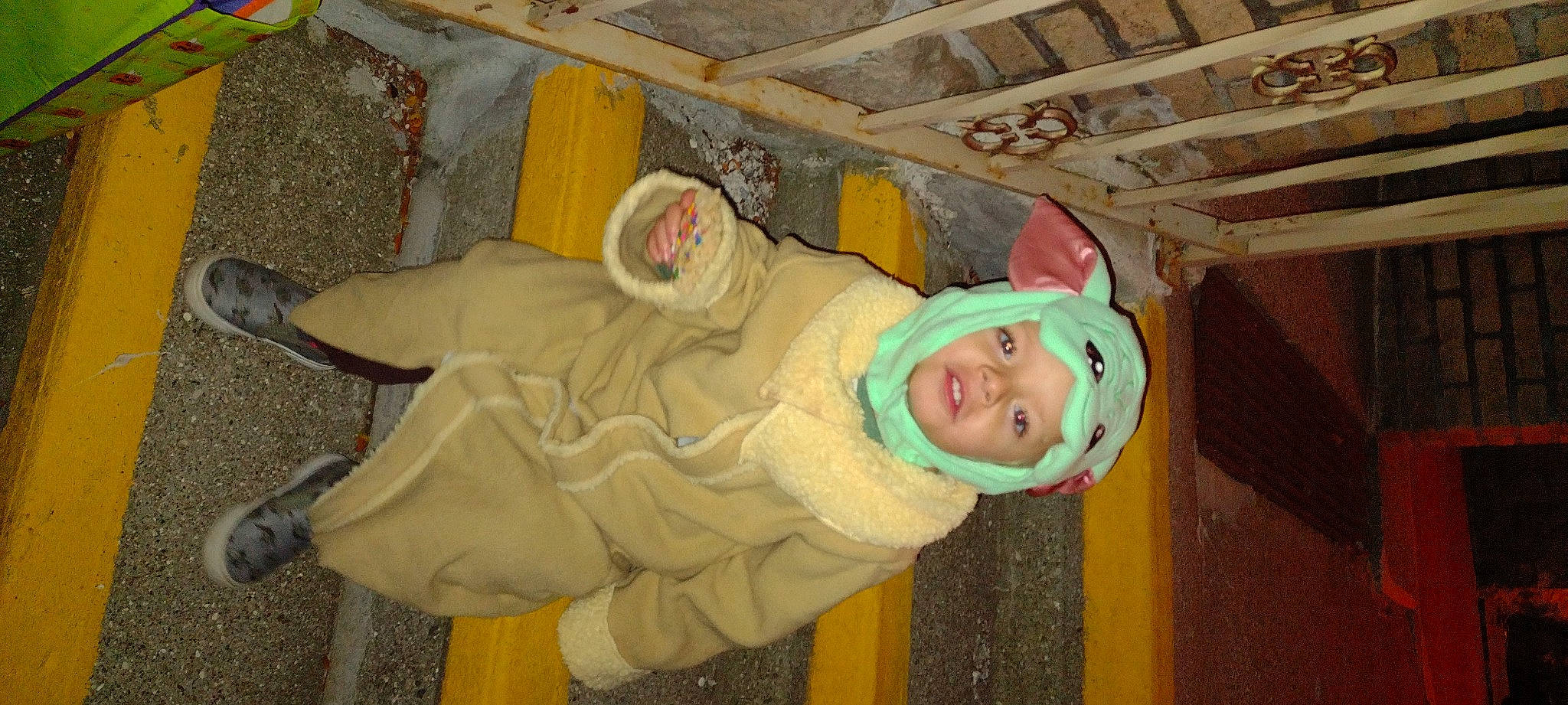 Jaxxon joined the competition — help win amazing prizes! baby, child, costume, fun, hat, headwear, leisure, person, room, toddler, wood