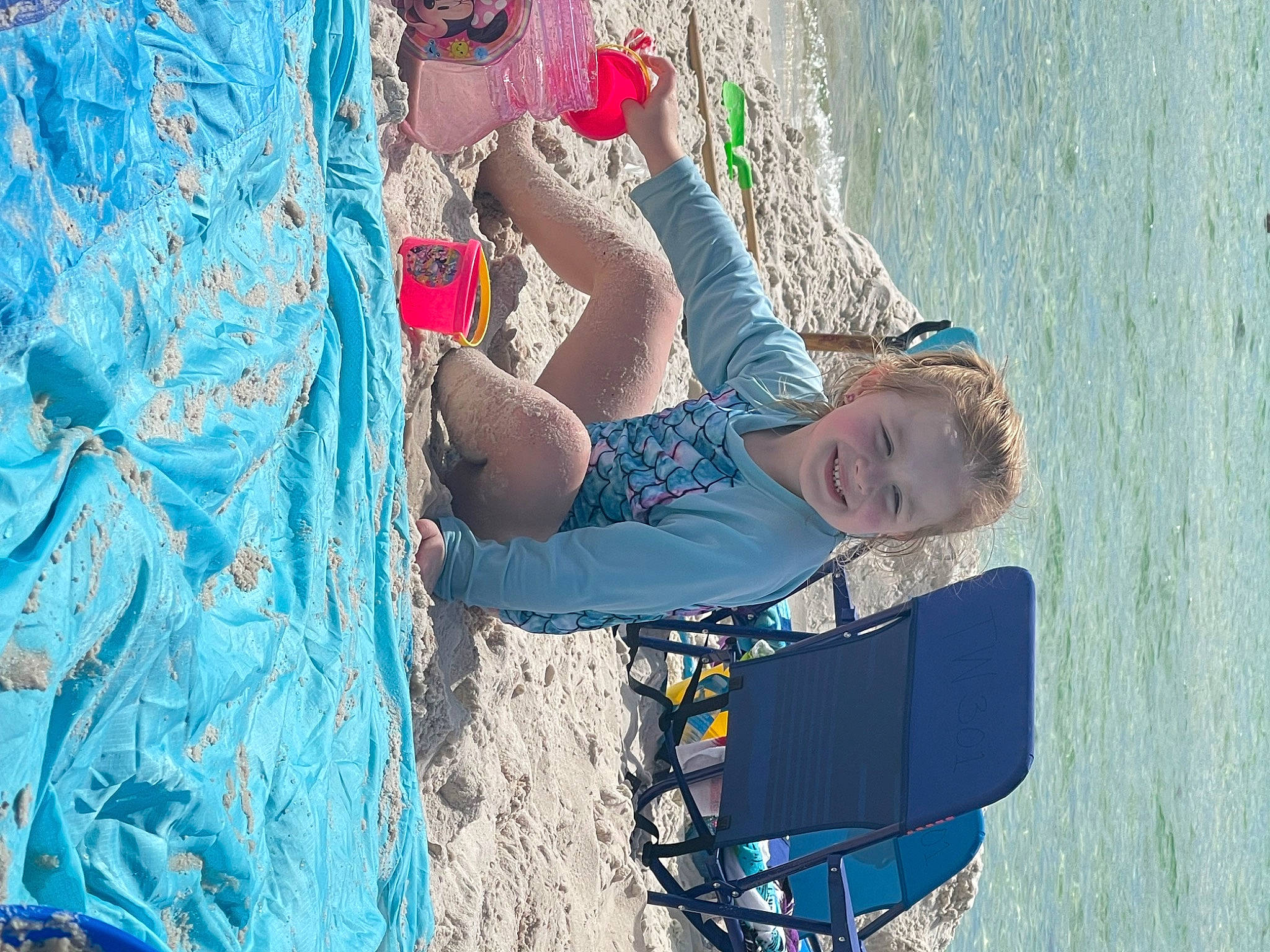 London joined the competition — help win amazing prizes! adventure, azure, beach, beauty, blue, child, electric_blue, fun, joy, lake, leisure, pattern, people_in_nature, person, play, recreation, t_shirt, toddler, travel, visual_arts