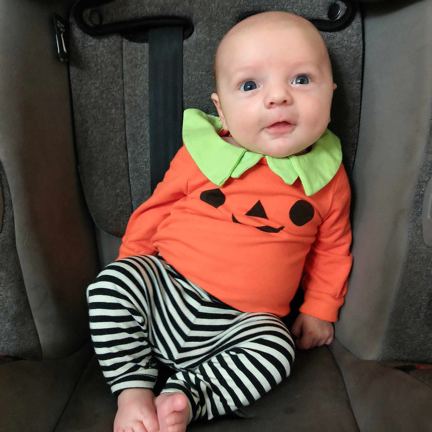 Austin joined the competition — help win amazing prizes! baby, bodypart, car, chair, clothing, couch, cushion, face, finger, furniture, hand, head, homedecor, pants, person, photography, portrait, sitting, transportation, vehicle