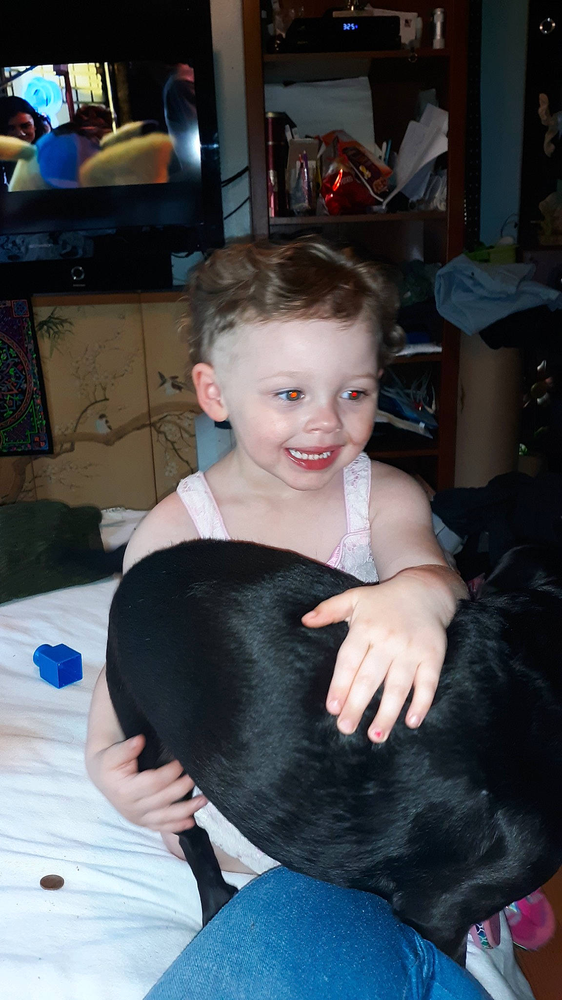 Nevaeh joined the competition — help win amazing prizes! child, ear, joy, person, smile, toddler