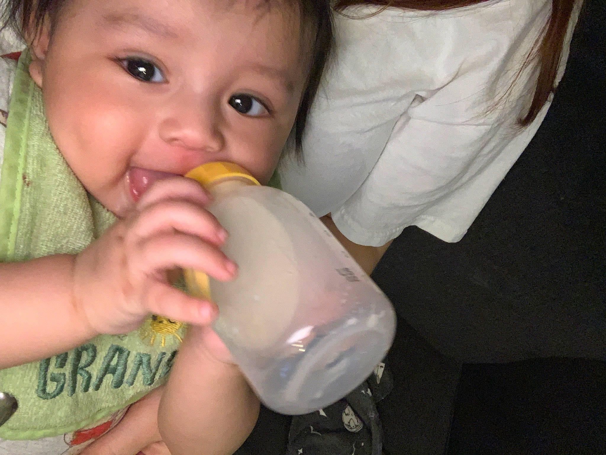Nuzias joined the competition — help win amazing prizes! baby, baby_products, baby_toddler_clothing, biting, child, drink, drinking, drinkware, ear, eyelash, finger, food_craving, gesture, hand, infant_formula, milk, nail, nose, person, thumb