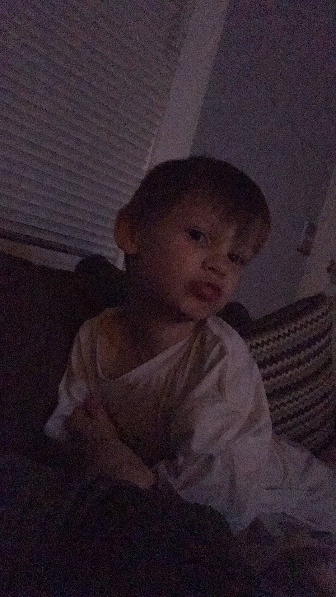 Wesley joined the competition — help win amazing prizes! baby, cheek, child, eye, face, human, person, photography, portrait, sitting, skin, smile, toddler, under_exposed