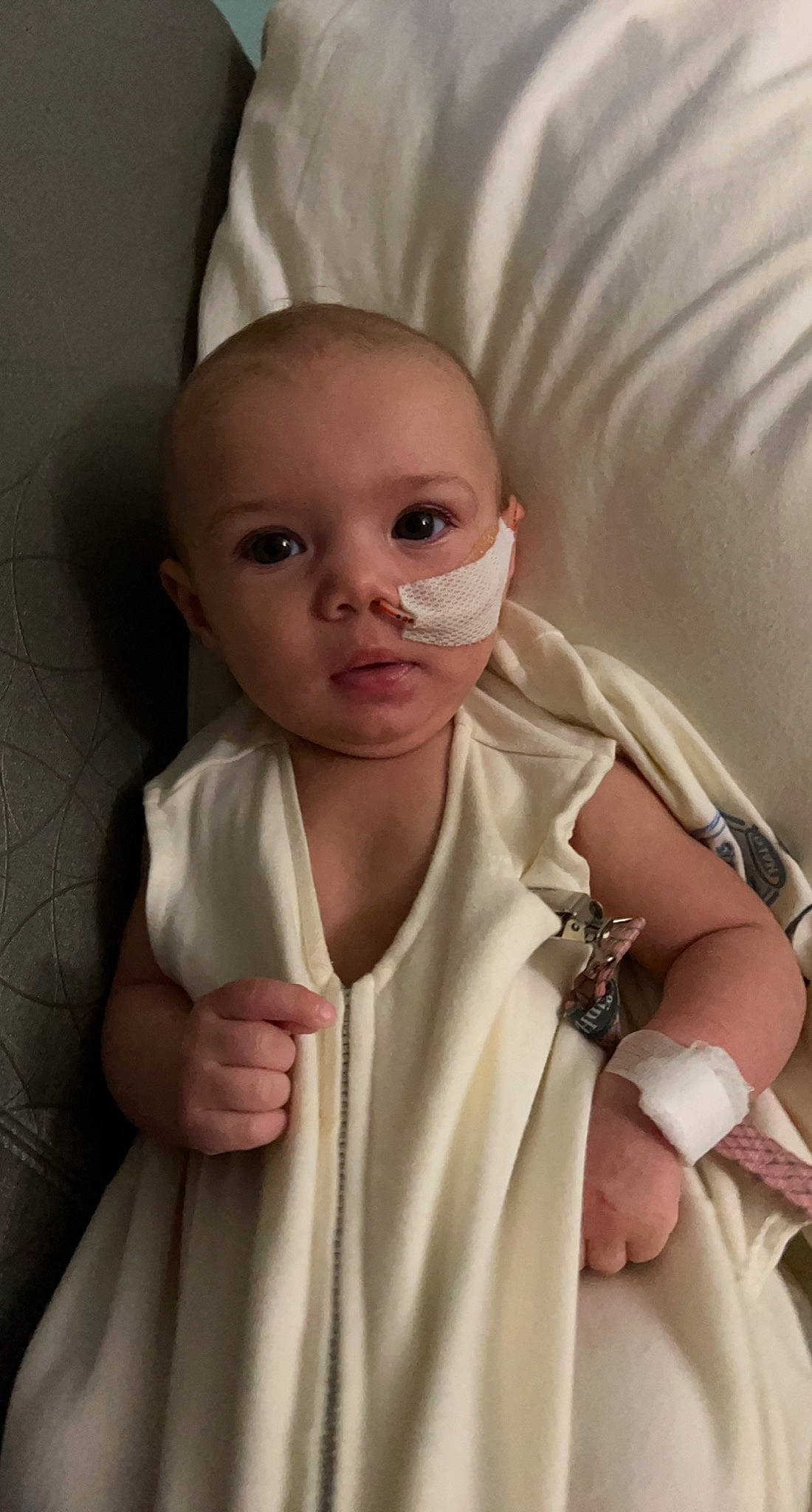 Amiyah joined the competition — help win amazing prizes! baby, baby_toddler_clothing, cheek, comfort, eye, eyebrow, eyelash, finger, gesture, head, human_body, iris, joint, lip, neck, nose, person, skin, sleeve, textile