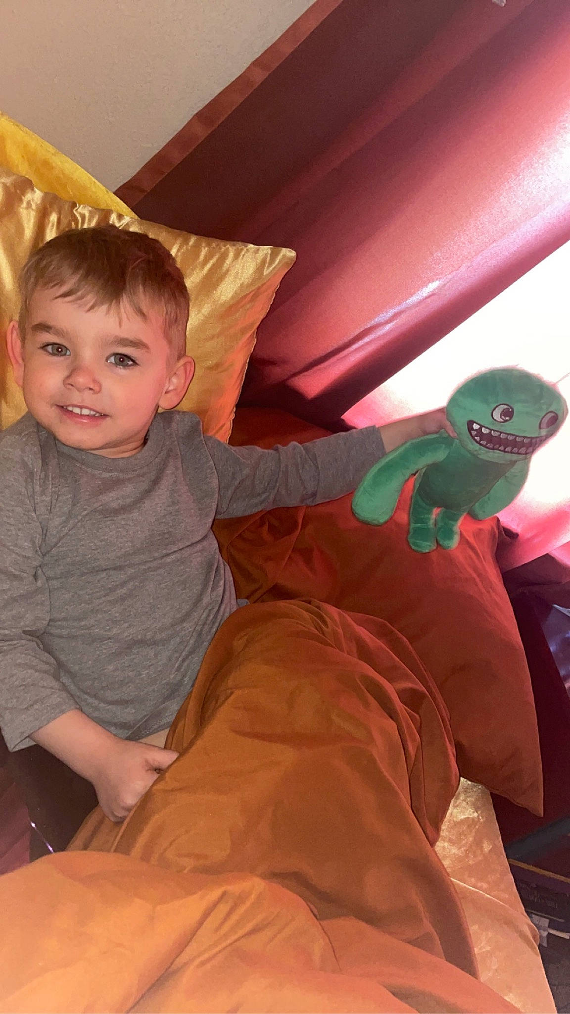 Crue joined the competition — help win amazing prizes! child, comfort, finger, fun, happy, head, human_leg, joy, lap, leisure, magenta, mouth, person, pink, red, room, sitting, smile, t_shirt, toddler