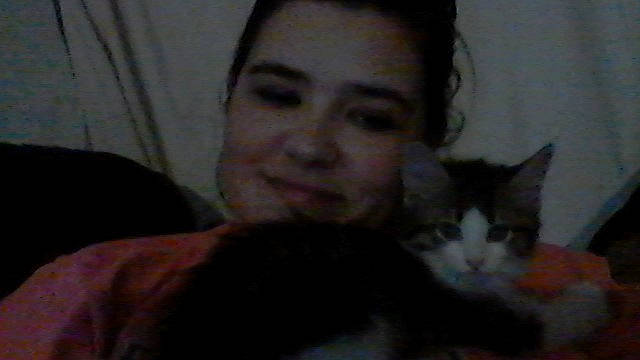 Mr. Fluffy joined the competition — help win amazing prizes! black_hair, cat, cheek, ear, eye, eyebrow, face, felidae, forehead, fun, hair, head, human, mouth, nose, organ, skin, small_to_medium_sized_cats, snapshot, whiskers