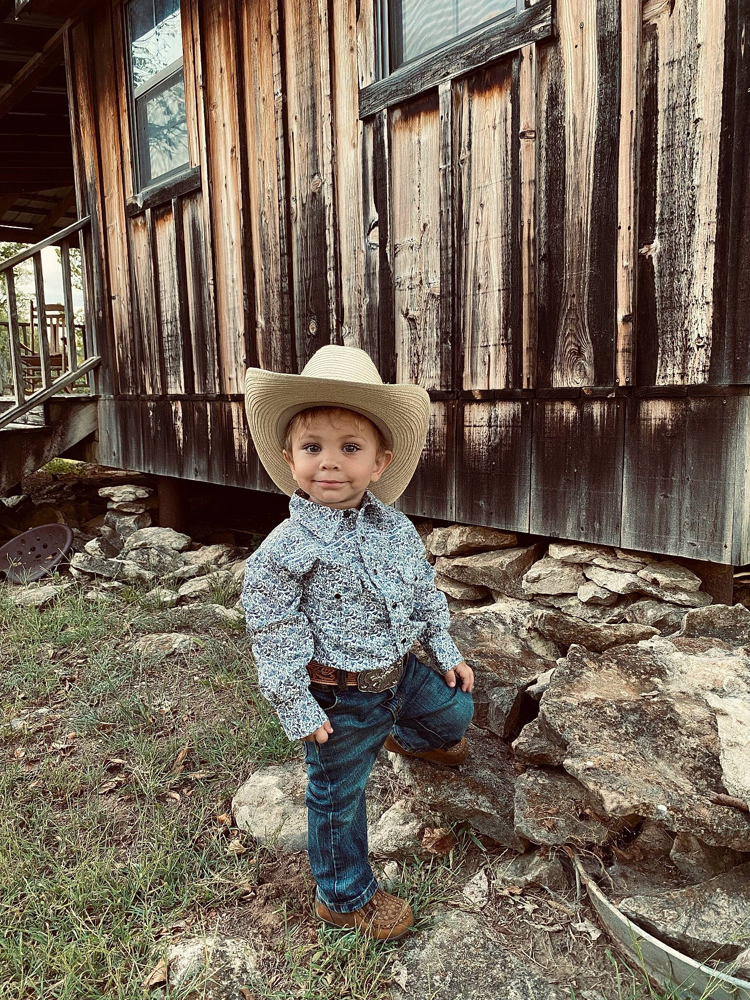 Legend joined the competition — help win amazing prizes! child, cowboy_hat, grass, happy, hat, headgear, headwear, joy, landscape, mammal, monochrome, people_in_nature, person, rural_area, smile, soil, standing, sun_hat, tints_and_shades, toddler