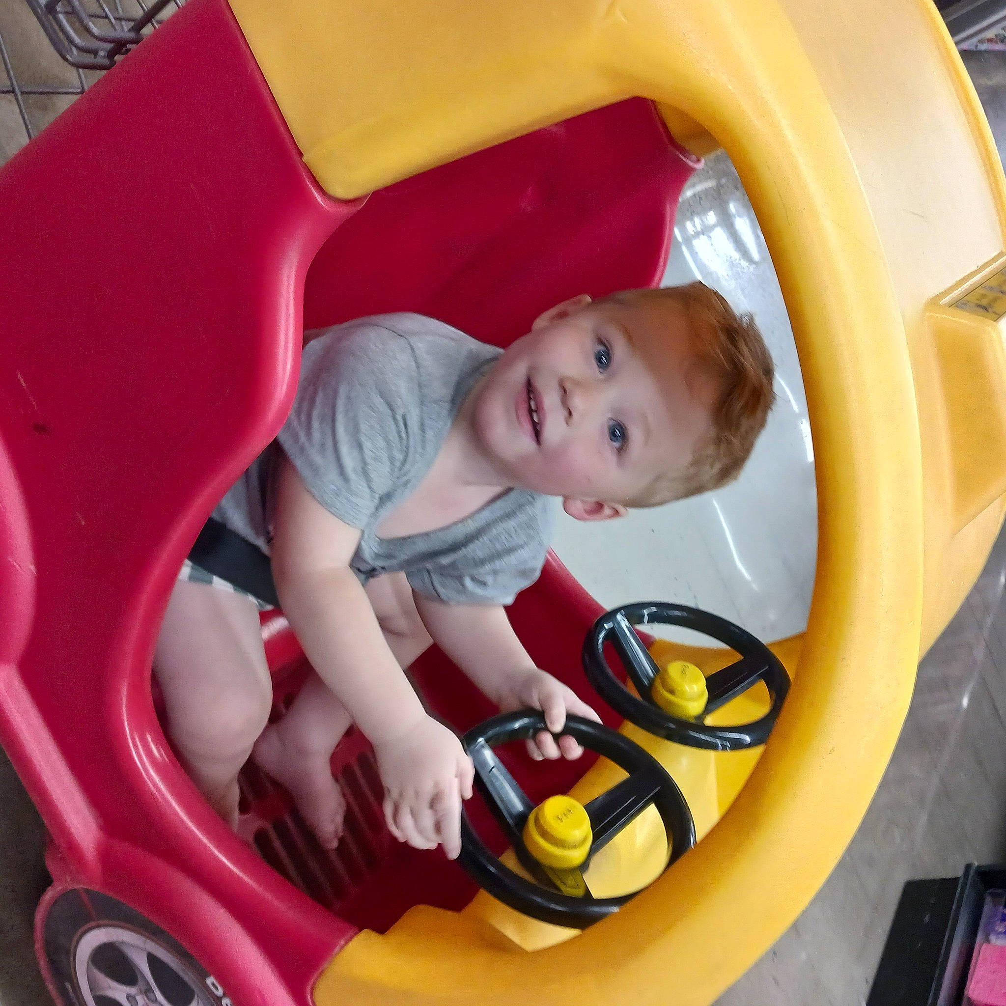 Chevy joined the competition — help win amazing prizes! auto_part, automotive_design, baby, baby_carriage, baby_products, child, comfort, facial_expression, fun, joy, leisure, motor_vehicle, person, play, product, recreation, riding_toy, tire, toddler, vehicle