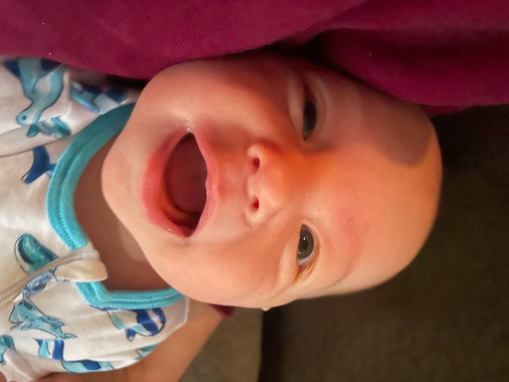 Aiden is registered to the contest to win money with this photo: baby, baby_toddler_clothing, cheek, chin, ear, eye, eyebrow, eyelash, facial_expression, finger, forehead, happy, head, iris, lip, mouth, neck, nose, skin, smile