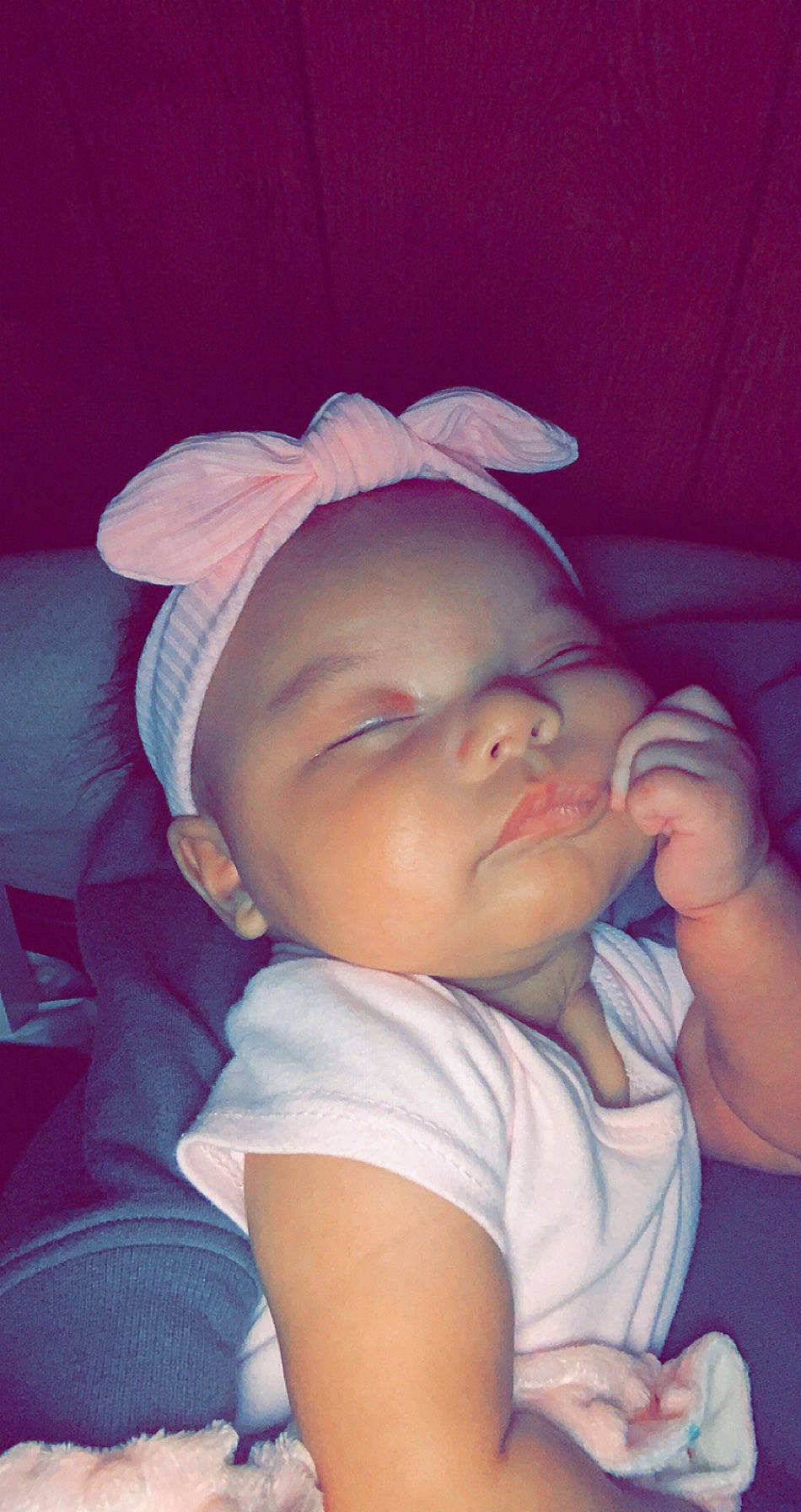 Jhene joined the competition — help win amazing prizes! baby, cheek, child, chin, ear, eye, face, forehead, fun, head, headgear, headwear, lip, mouth, neck, nose, person, pink, skin, sleep