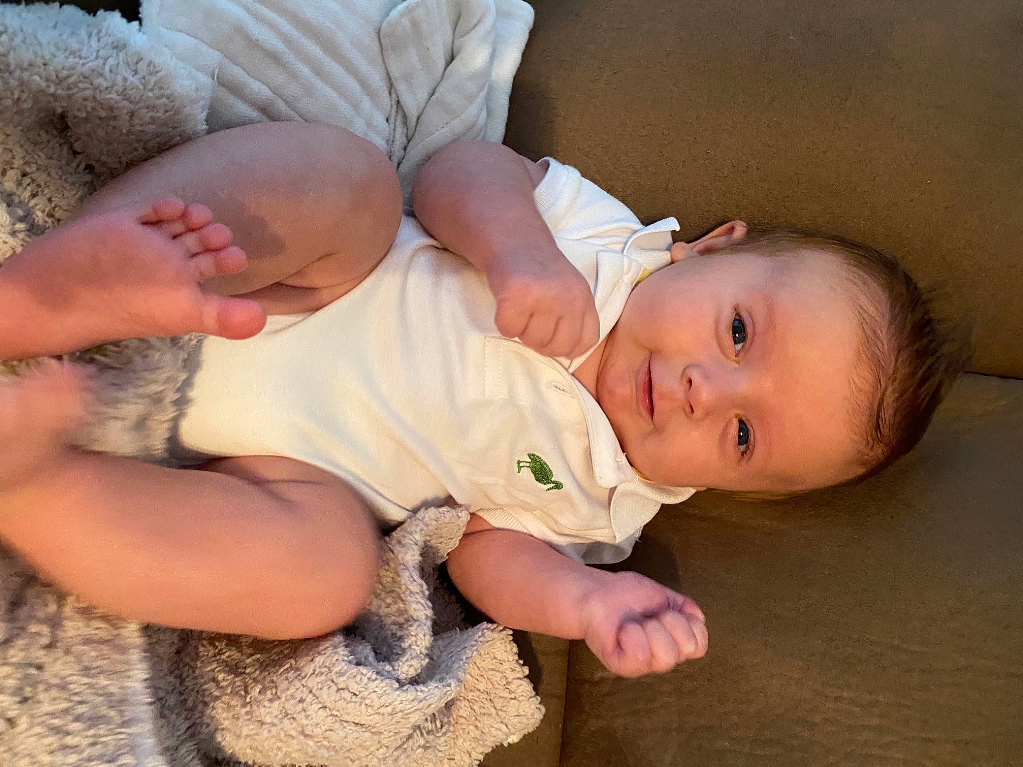 Kolt joined the competition — help win amazing prizes! abdomen, baby, baby_toddler_clothing, cheek, child, comfort, elbow, gesture, grass, happy, human_body, leg, mouth, person, sitting, skin, sleeve, smile, toddler, trunk