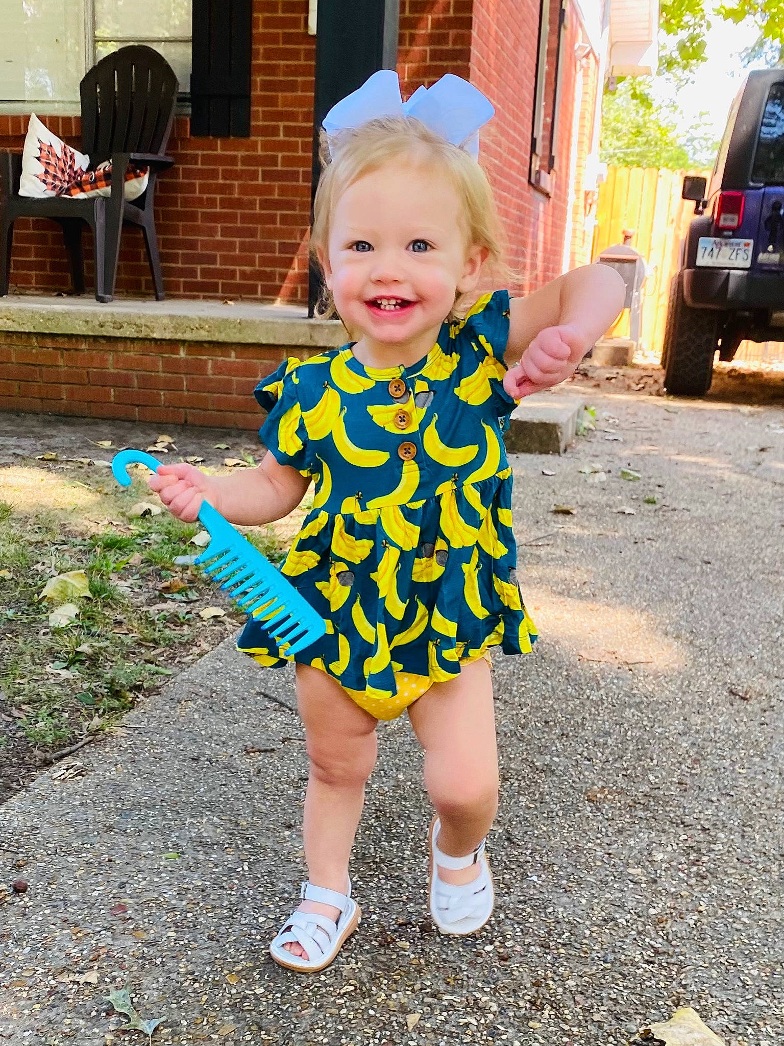 Maisyn joined the competition — help win amazing prizes! asphalt, baby_toddler_clothing, child, dress, electric_blue, event, eye, face, fun, grass, happy, head, joy, leisure, pattern, person, pink, sleeve, smile, tire