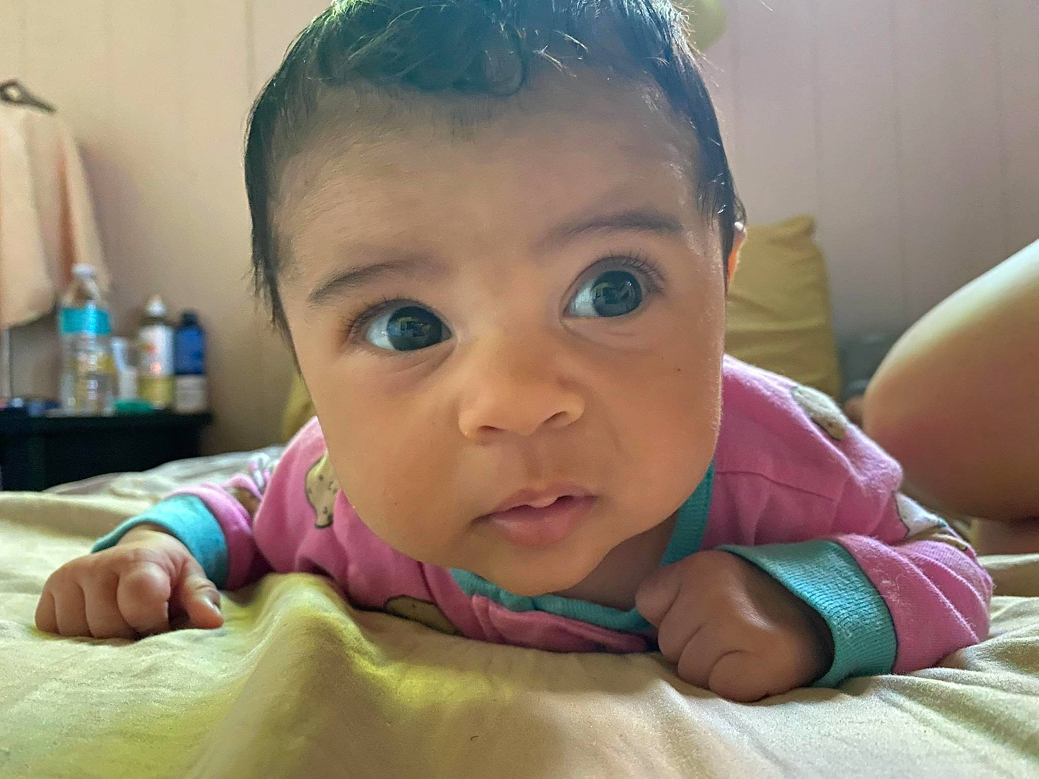 Samara joined the competition — help win amazing prizes! cheek, chin, comfort, ear, eyebrow, eyelash, face, facial_expression, forehead, hair, hairstyle, head, iris, lip, mouth, nose, person, skin, smile, tummy_time