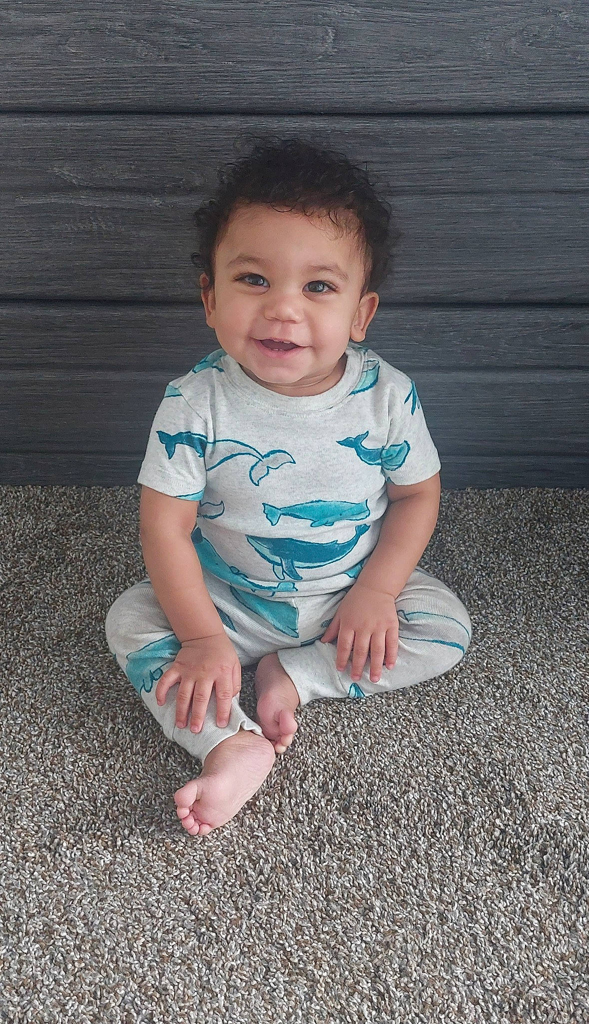 Joaquin joined the competition — help win amazing prizes! baby, baby_toddler_clothing, cheek, child, face, flash_photography, flooring, fun, grass, happy, joy, people_in_nature, person, portrait_photography, sitting, sleeve, smile, t_shirt, tints_and_shades, toddler