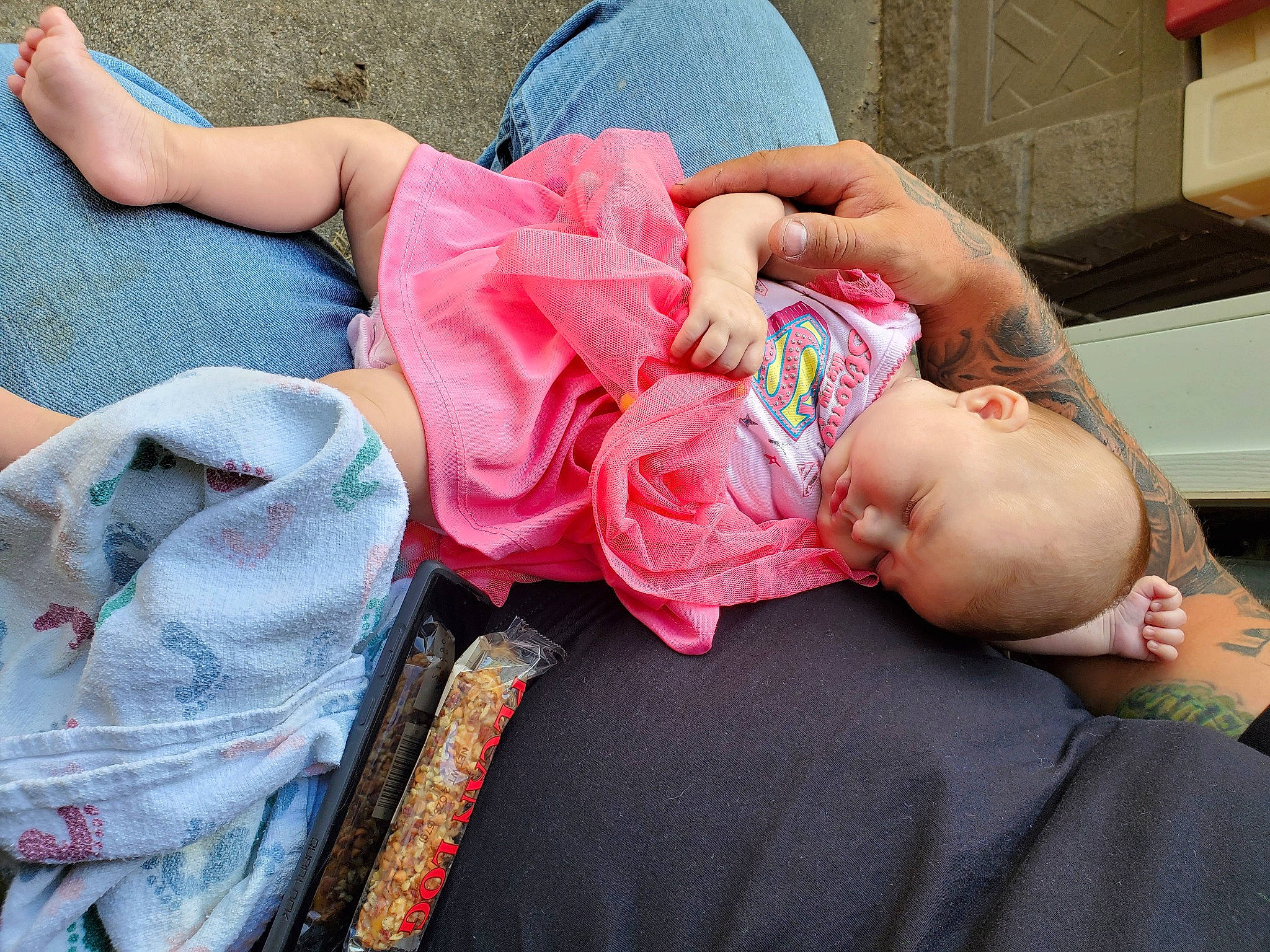 Adaline joined the competition — help win amazing prizes! arm, baby, child, finger, hand, nap, person, pink, sleep, toddler
